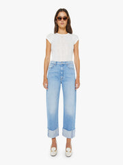 Women The Half-Pipe Ankle Cuff Fray | Mother Denim Blue (Medium)
