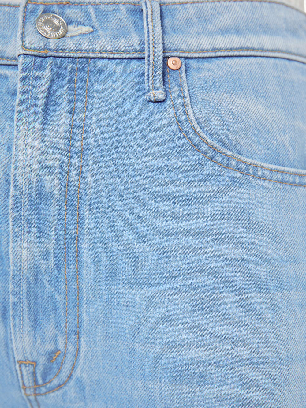 Women The Half-Pipe Ankle Cuff Fray | Mother Denim Blue (Medium)
