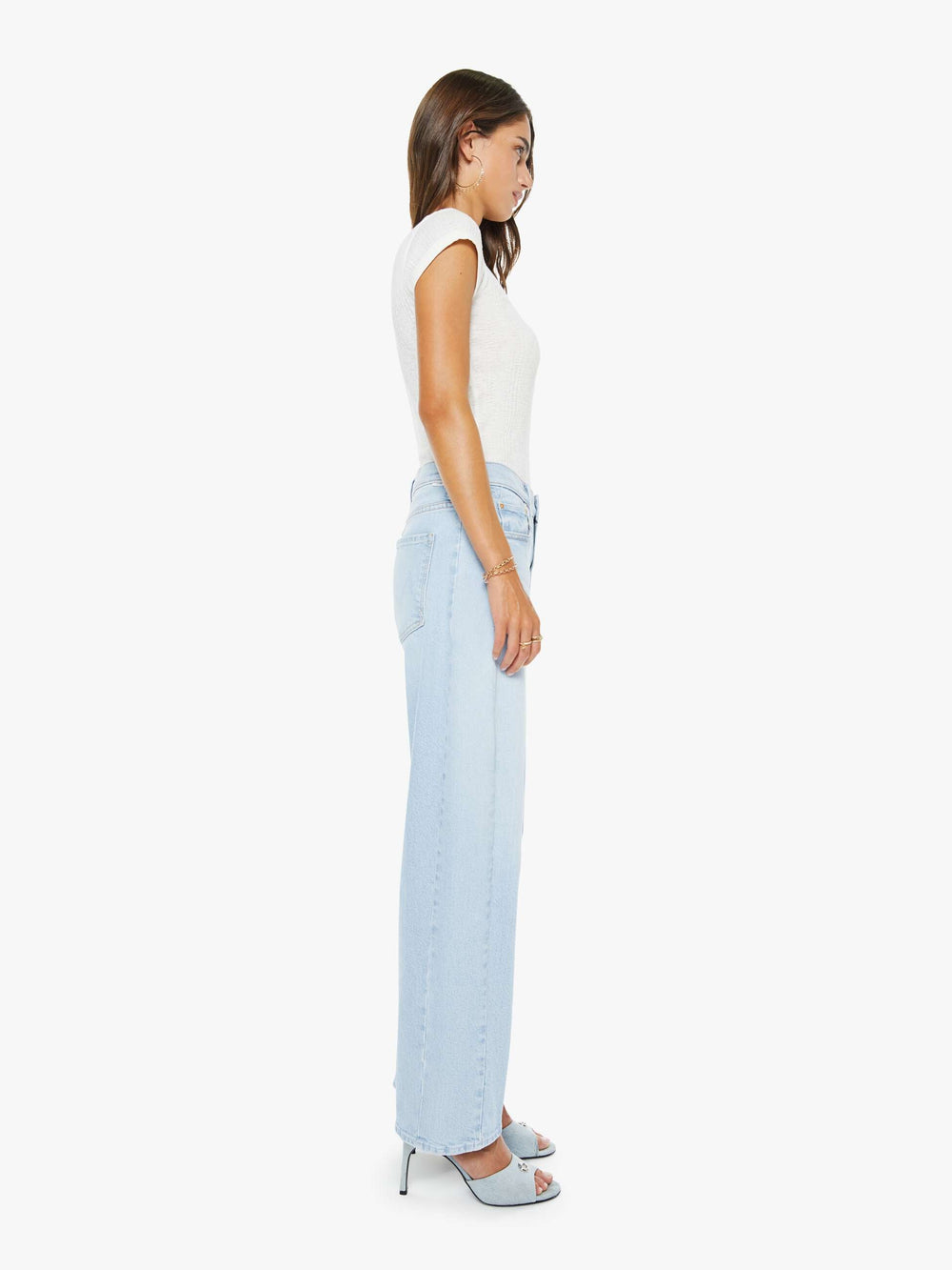 Women The Mid Rise Half-Pipe Hover | Mother Denim Instant Replay