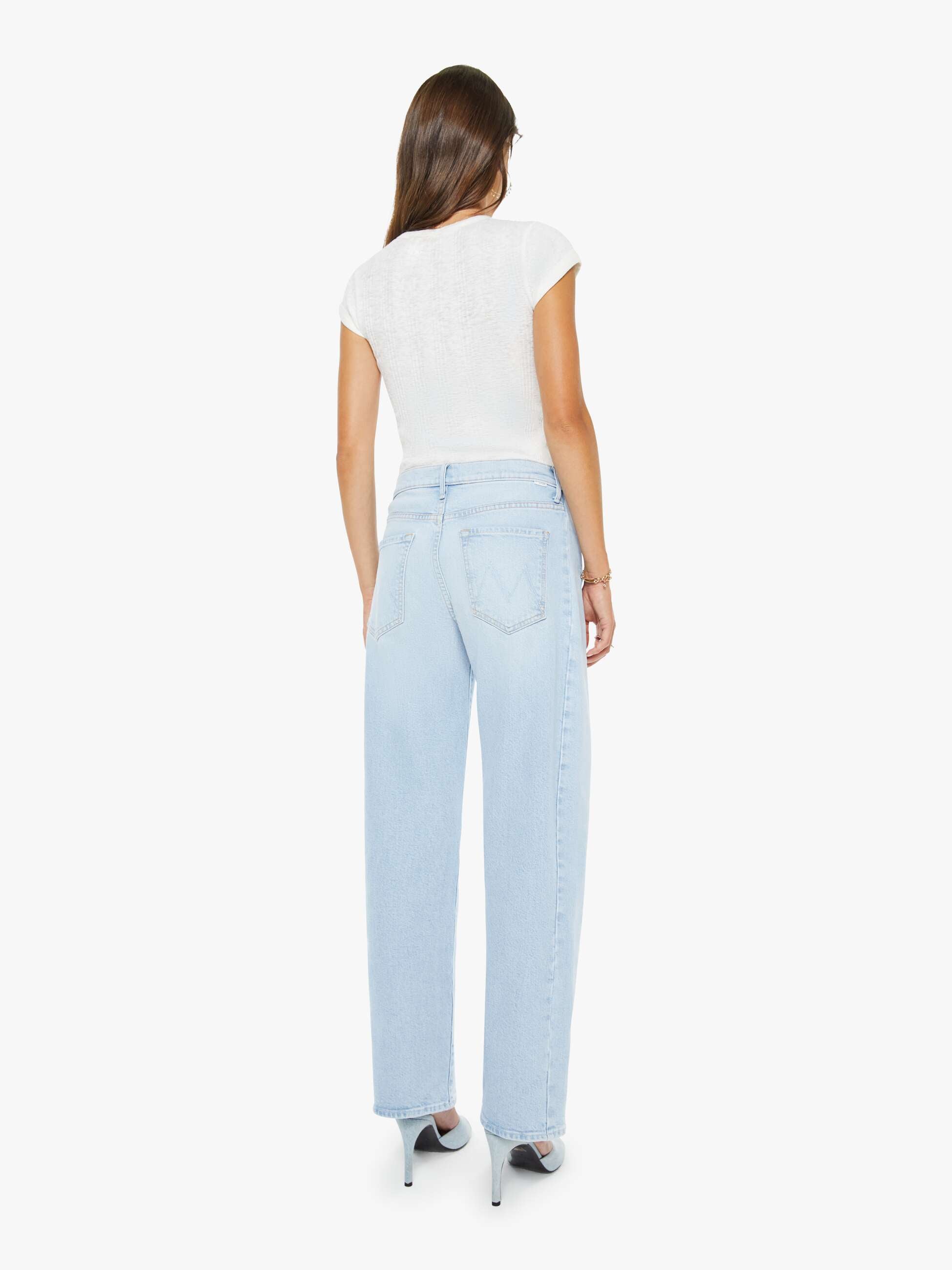 Women The Mid Rise Half-Pipe Hover | Mother Denim Instant Replay