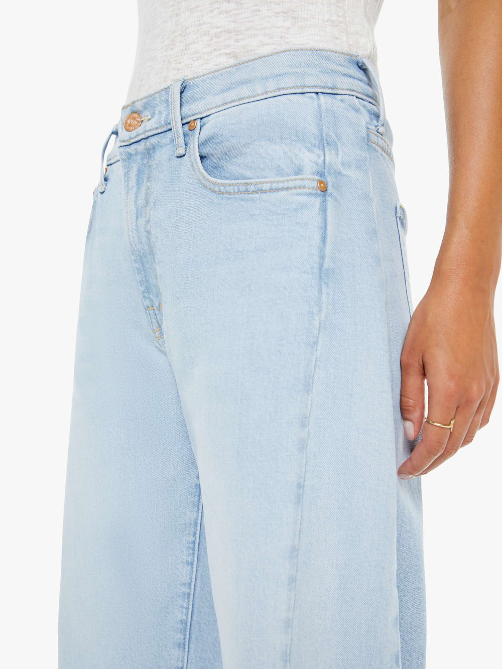 Women The Mid Rise Half-Pipe Hover | Mother Denim Instant Replay