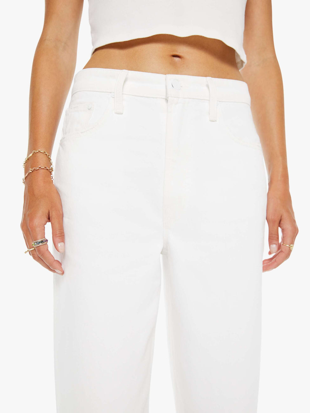 Women The Rabbit Hole Ankle | Mother Denim Picket Fence