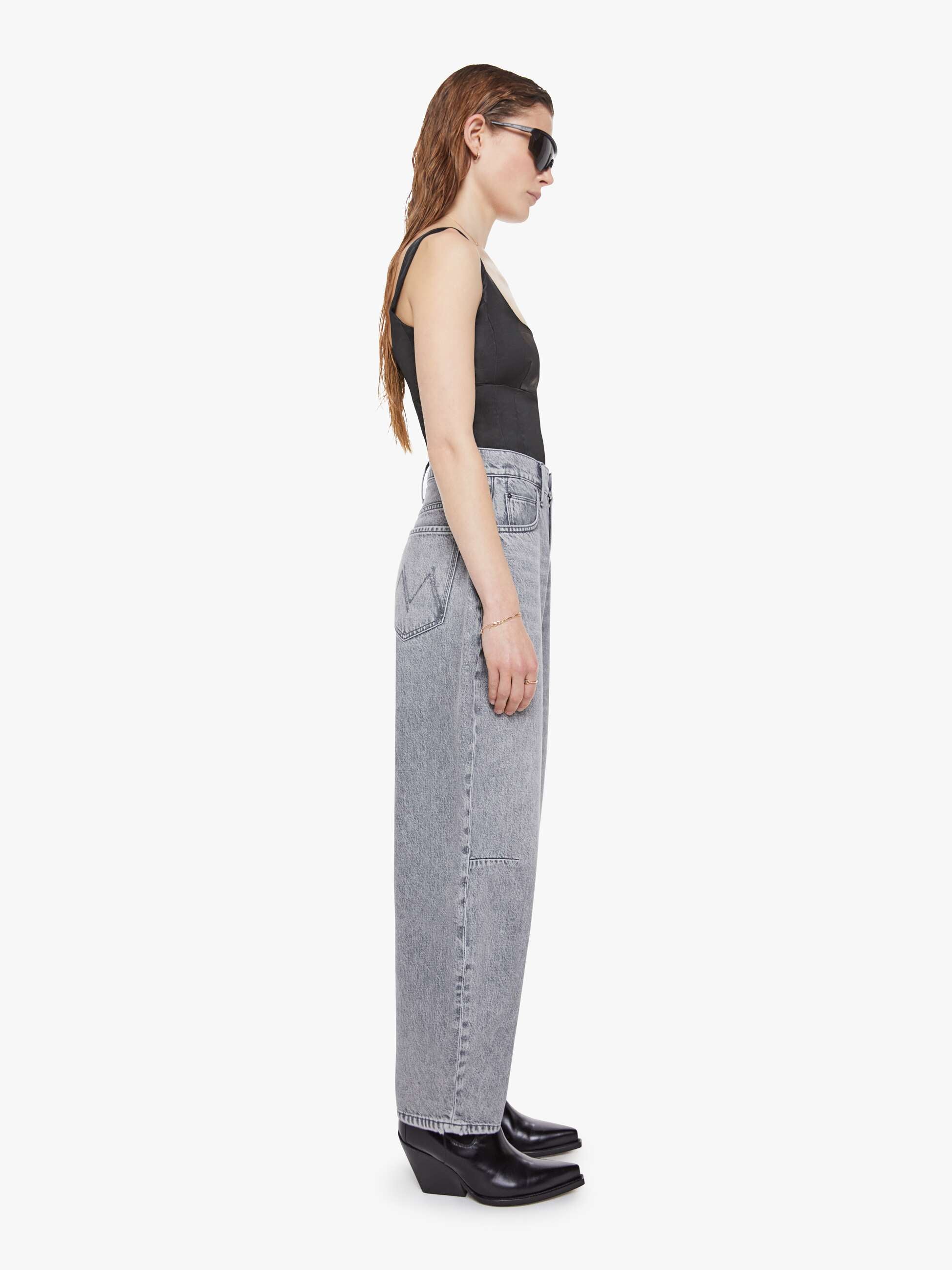 Women SNACKS! The Pony Keg Ankle | Mother Denim Grey