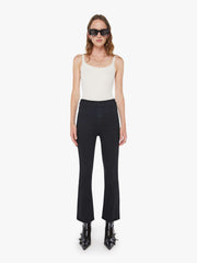 Women The Hustler Ankle Fray | Mother Denim Black