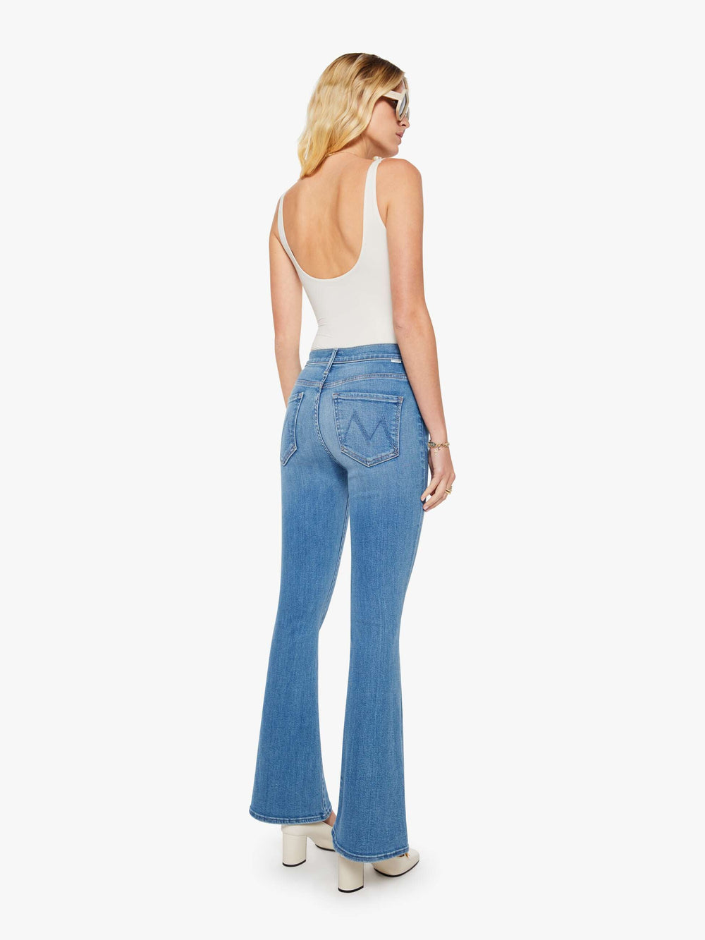 Women The Weekender | Mother Denim Blue (Medium)