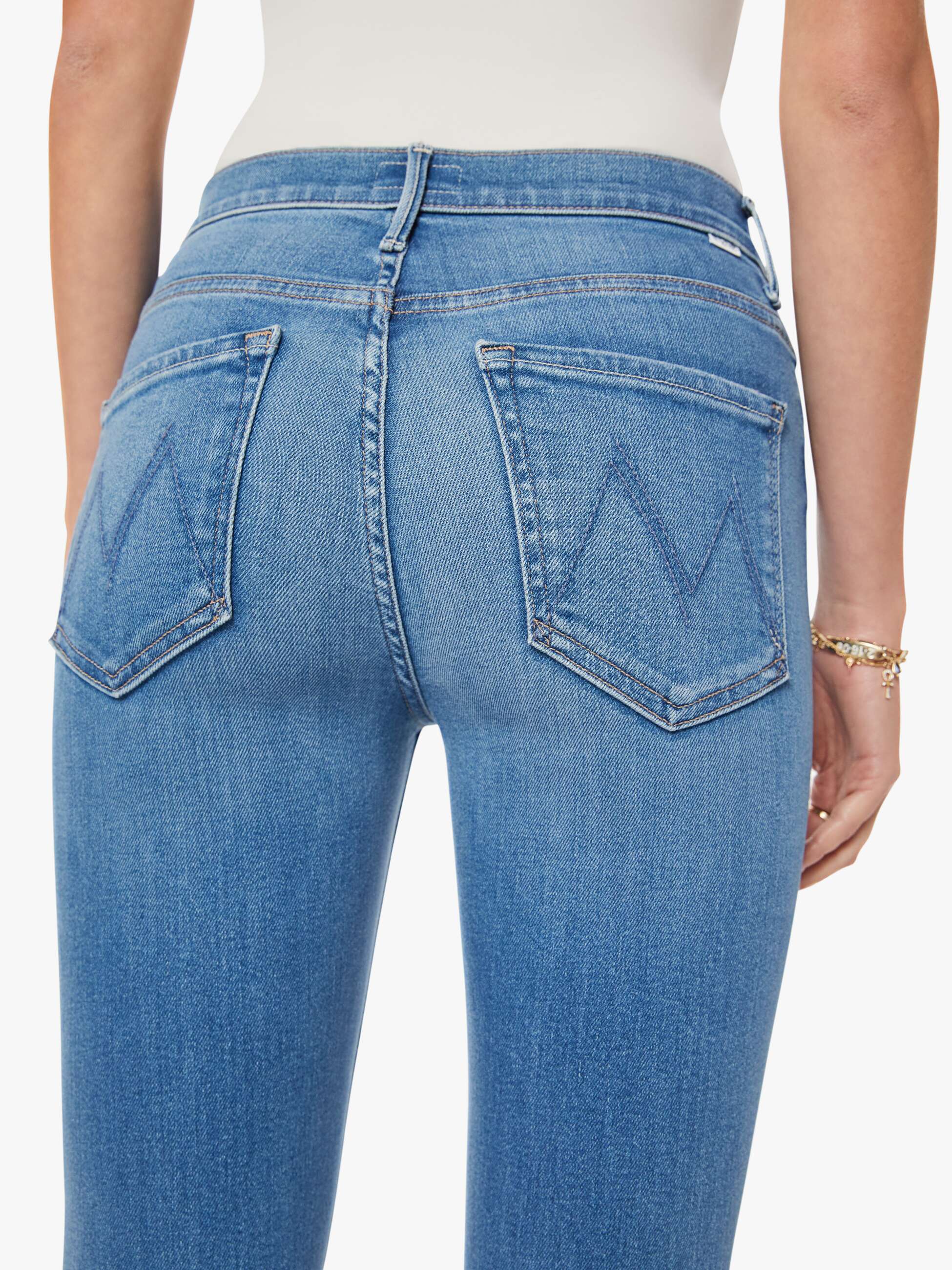 Women The Weekender | Mother Denim Blue (Medium)