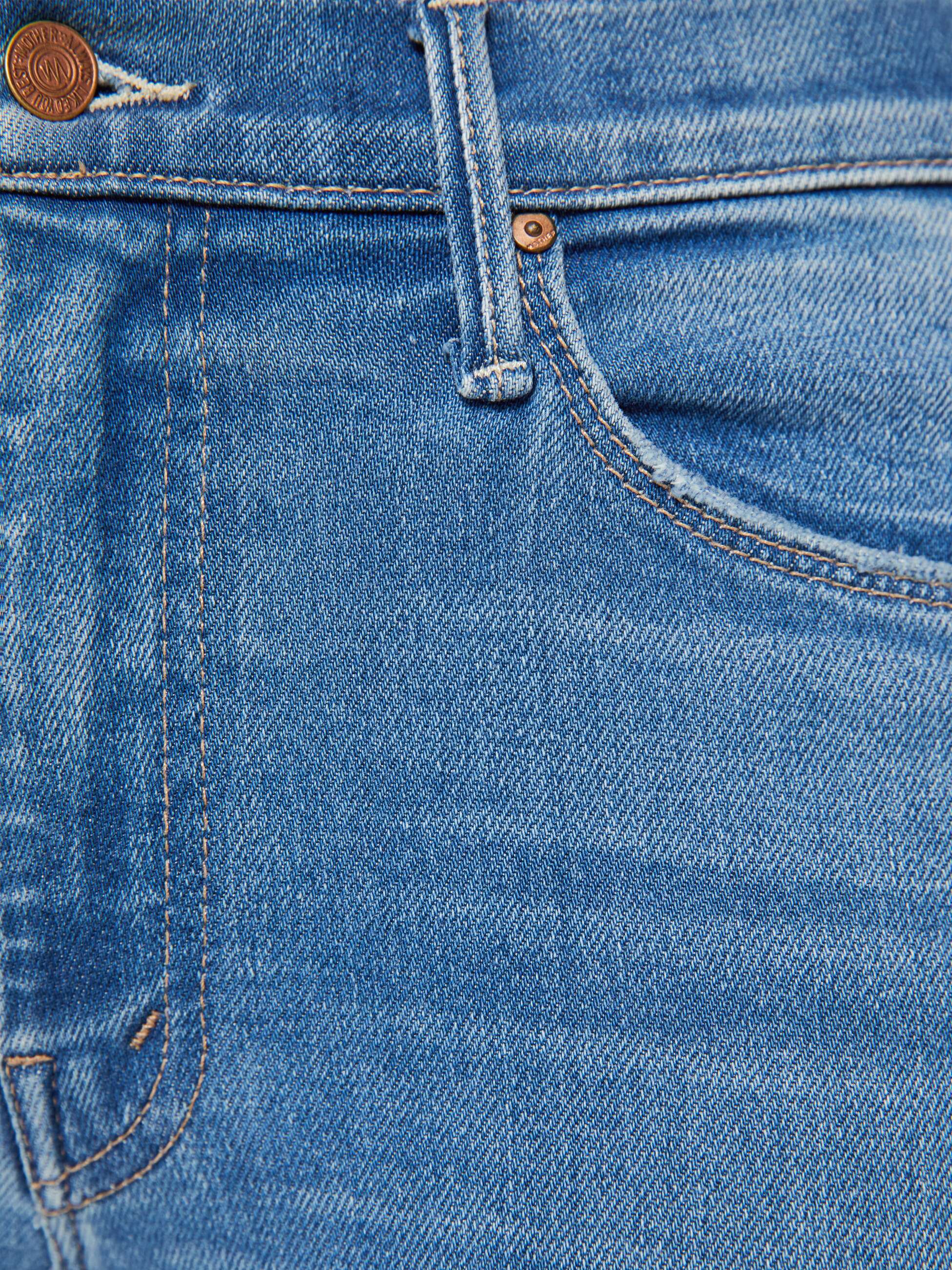 Women The Weekender | Mother Denim Blue (Medium)