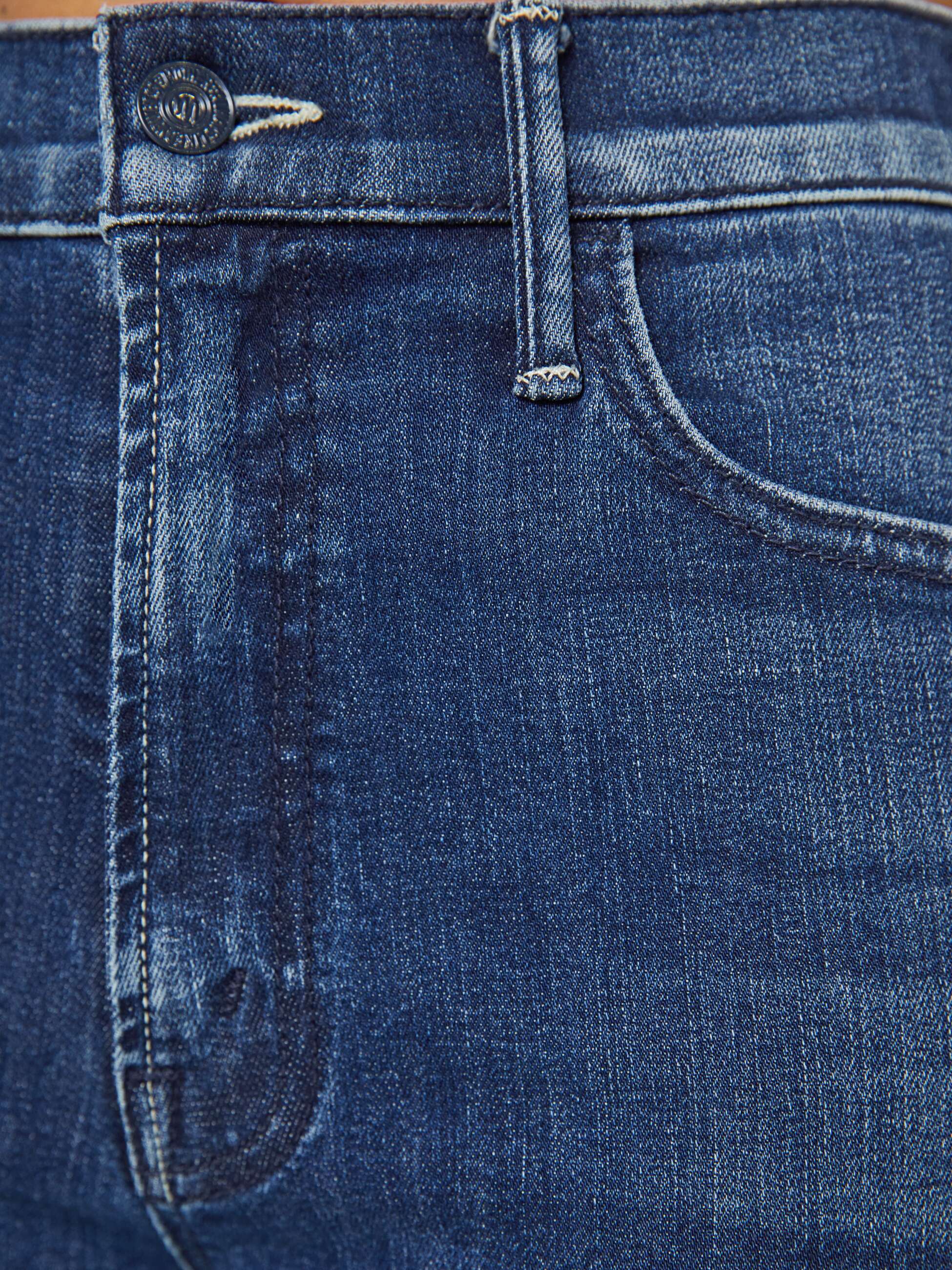 Women PETITES The Lil Hustler Ankle | Mother Denim Blue (Dark)