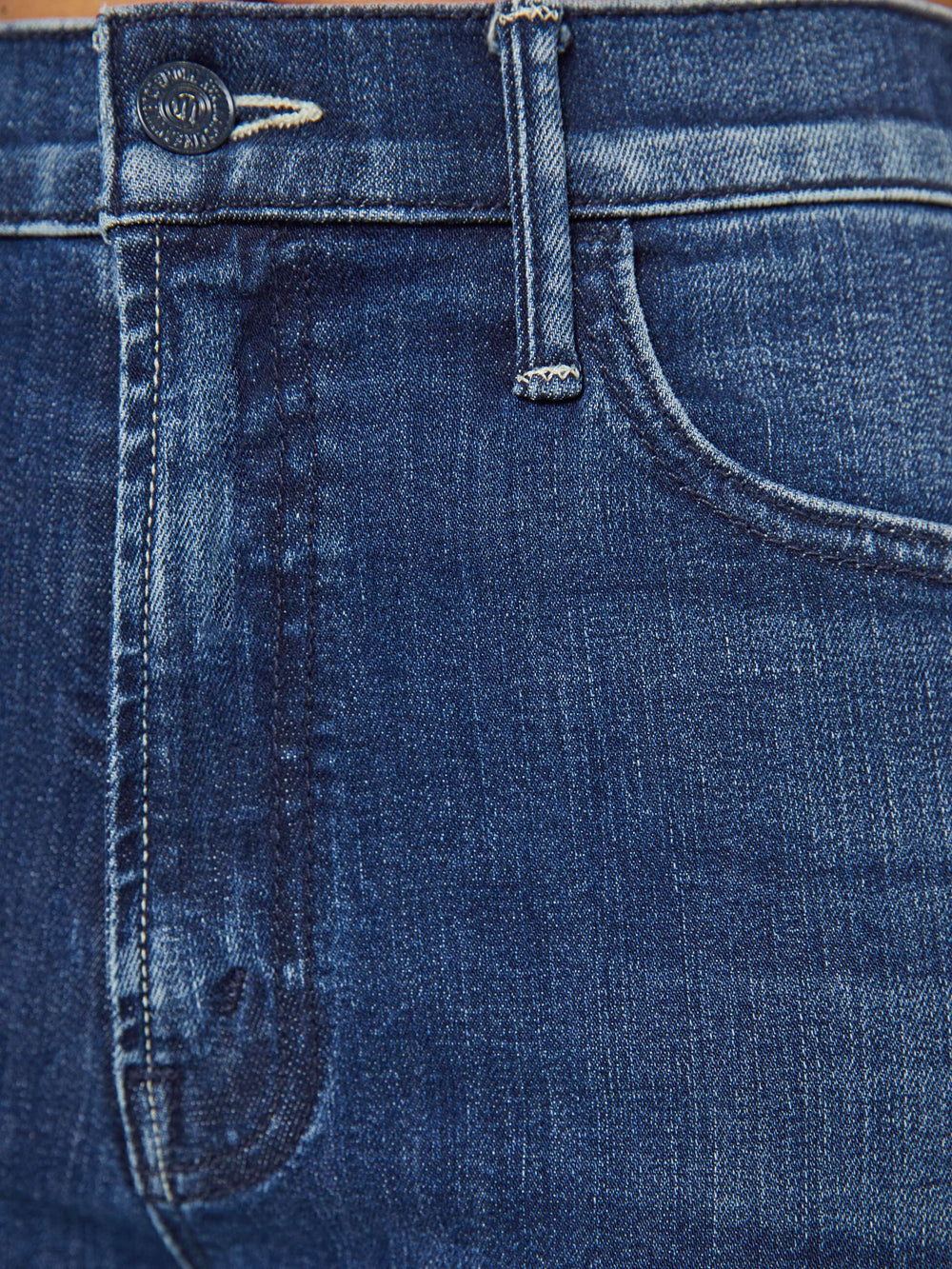 Women PETITES The Lil Hustler Ankle | Mother Denim Blue (Dark)