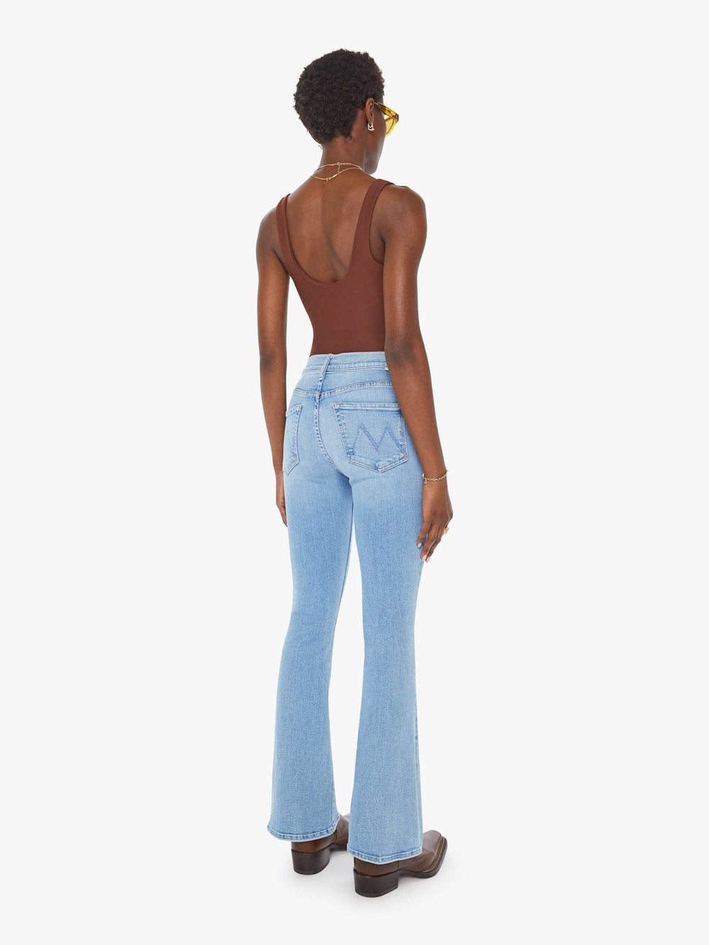 Women The Weekender | Mother Denim Blue (Medium)