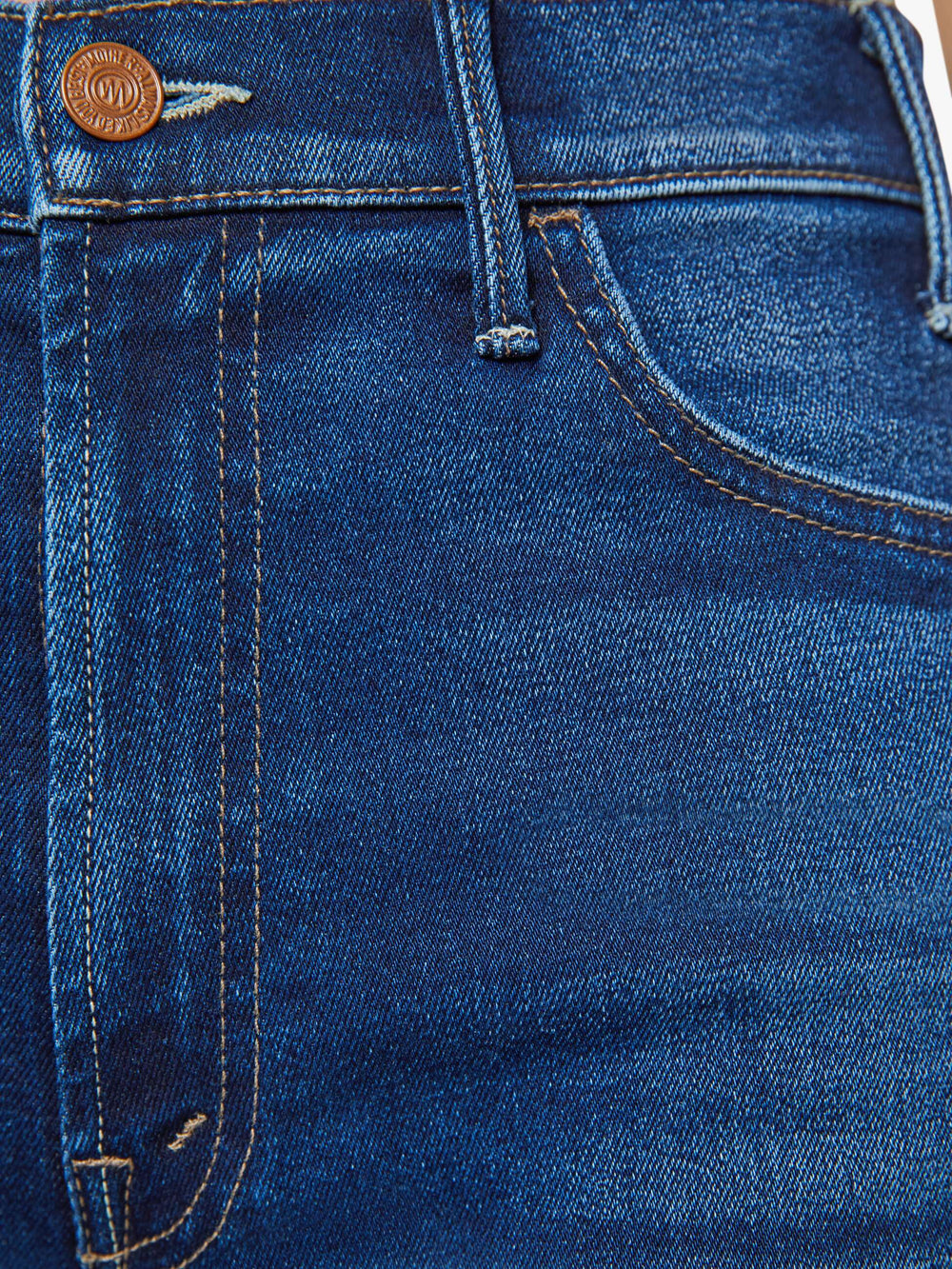 Women PETITES The Lil Hustler Ankle | Mother Denim Blue (Navy)