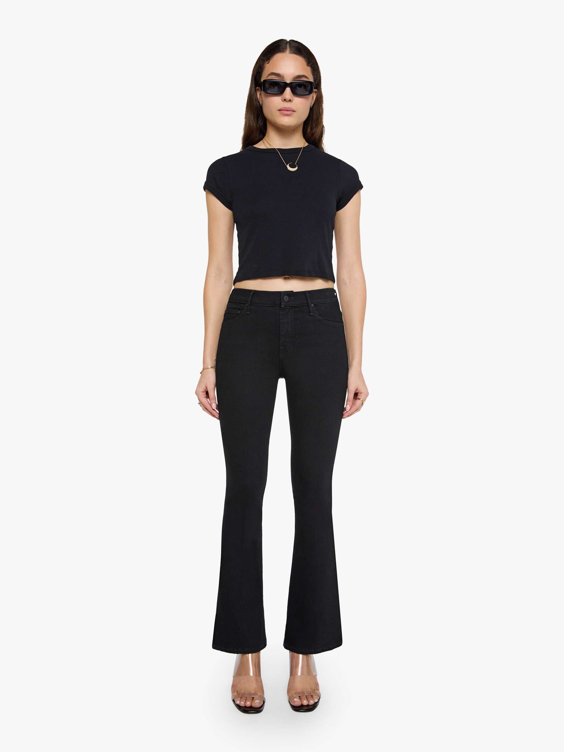 Women The Weekender | Mother Denim Black