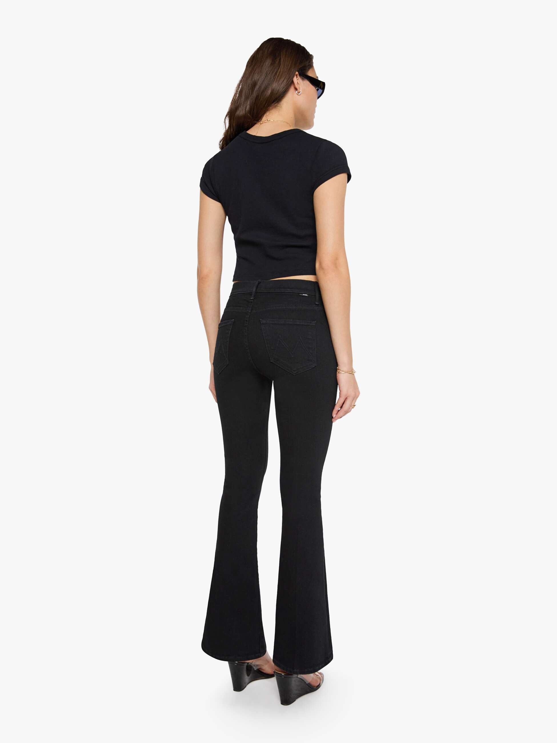 Women The Weekender | Mother Denim Black