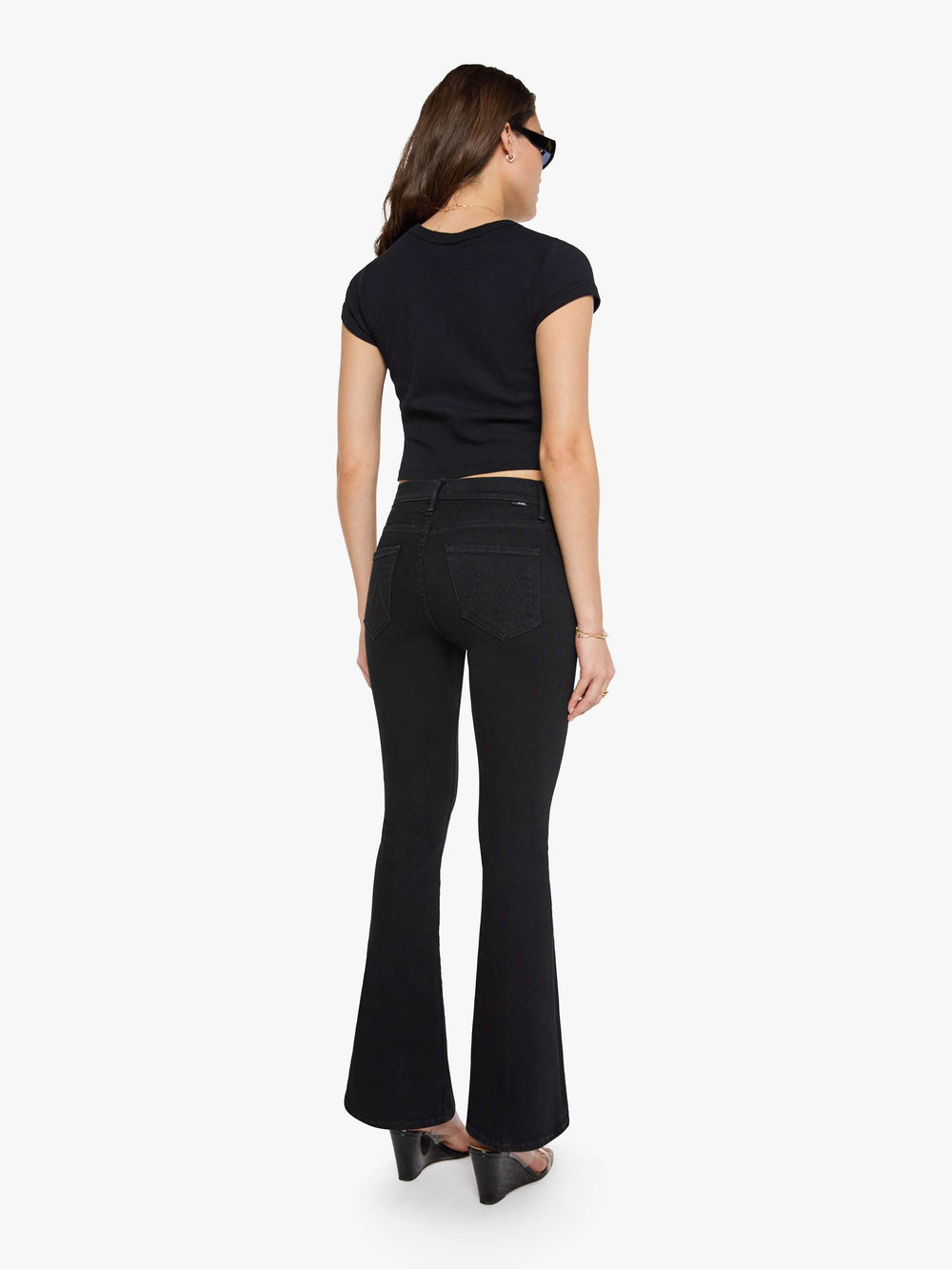 Women The Weekender | Mother Denim Black