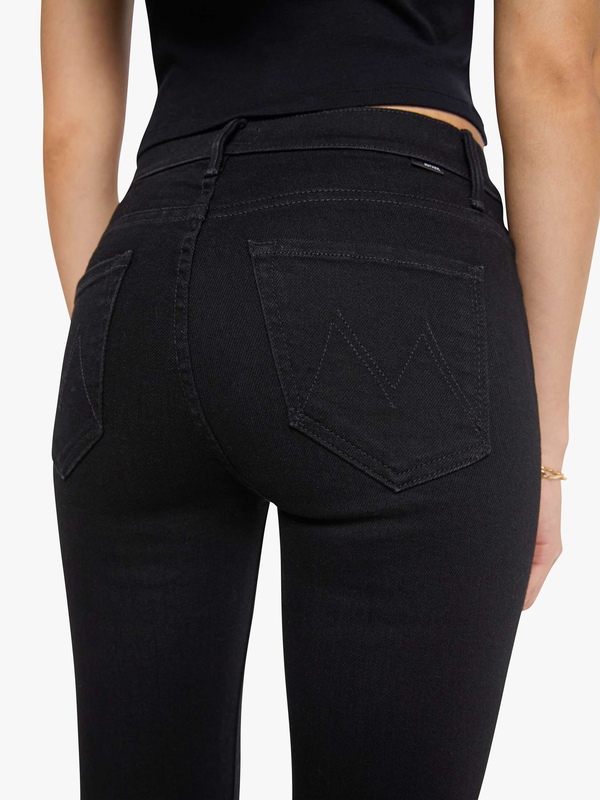 Women The Weekender | Mother Denim Black