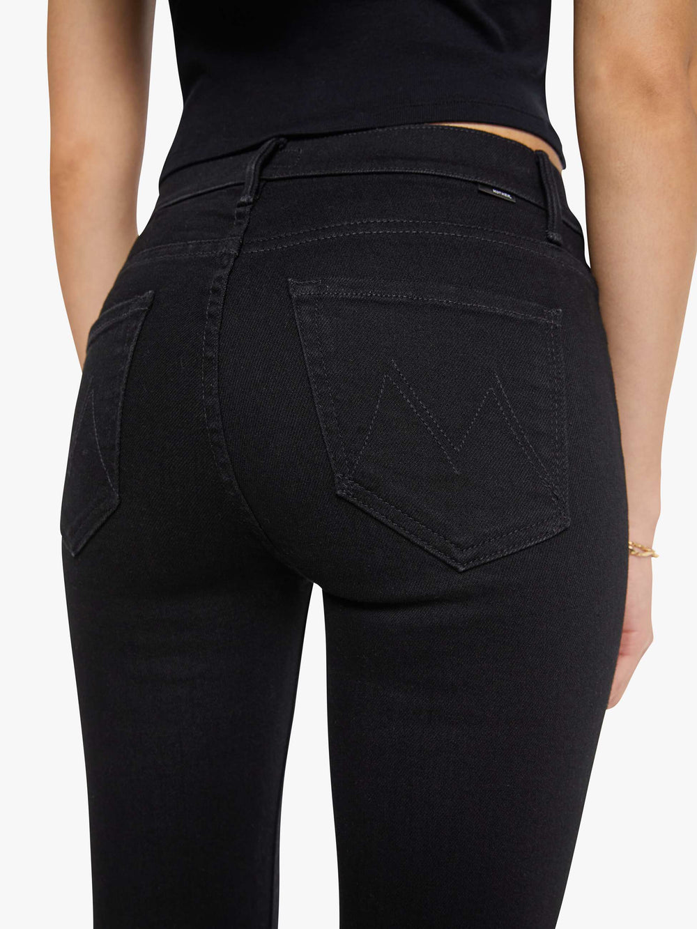 Women The Weekender | Mother Denim Black