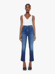 Women The Hustler Ankle | Mother Denim Blue (Navy)