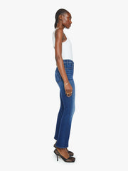 Women The Hustler Ankle | Mother Denim Blue (Navy)