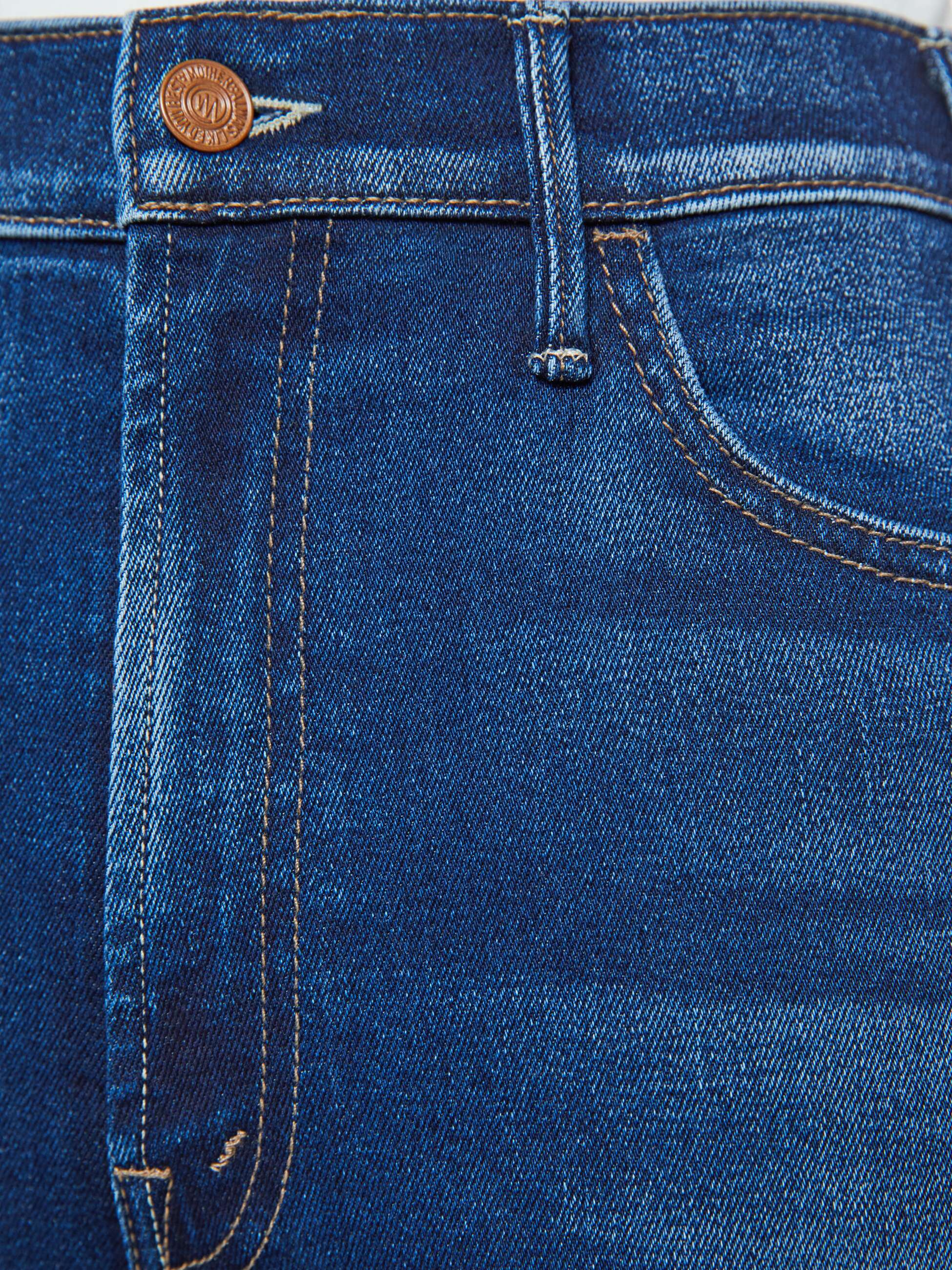 Women The Hustler Ankle | Mother Denim Blue (Navy)