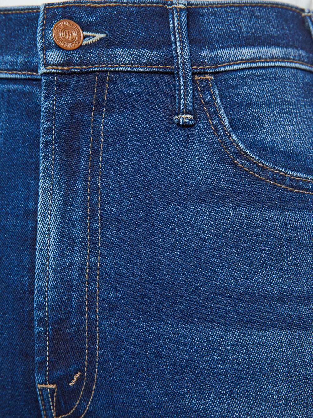 Women The Hustler Ankle | Mother Denim Blue (Navy)