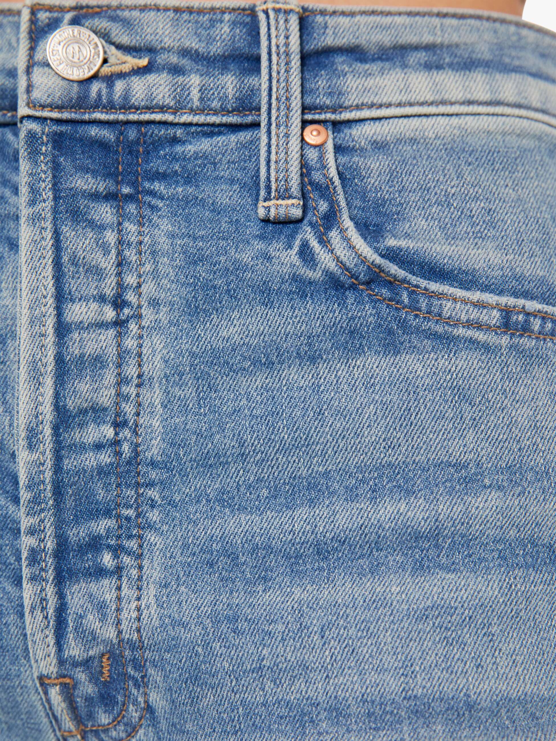 Women THE TRIPPER FLOOD FRAY LEFT IN THE DUST | Mother Denim Medium Blue