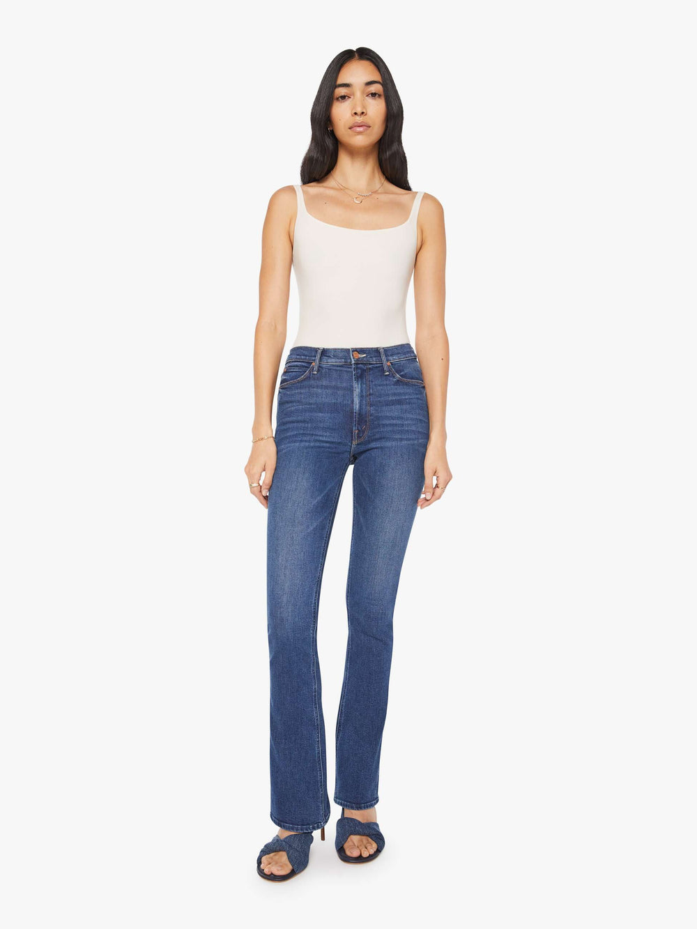 Women High Waisted Runaway | Mother Denim Start Your Engines!