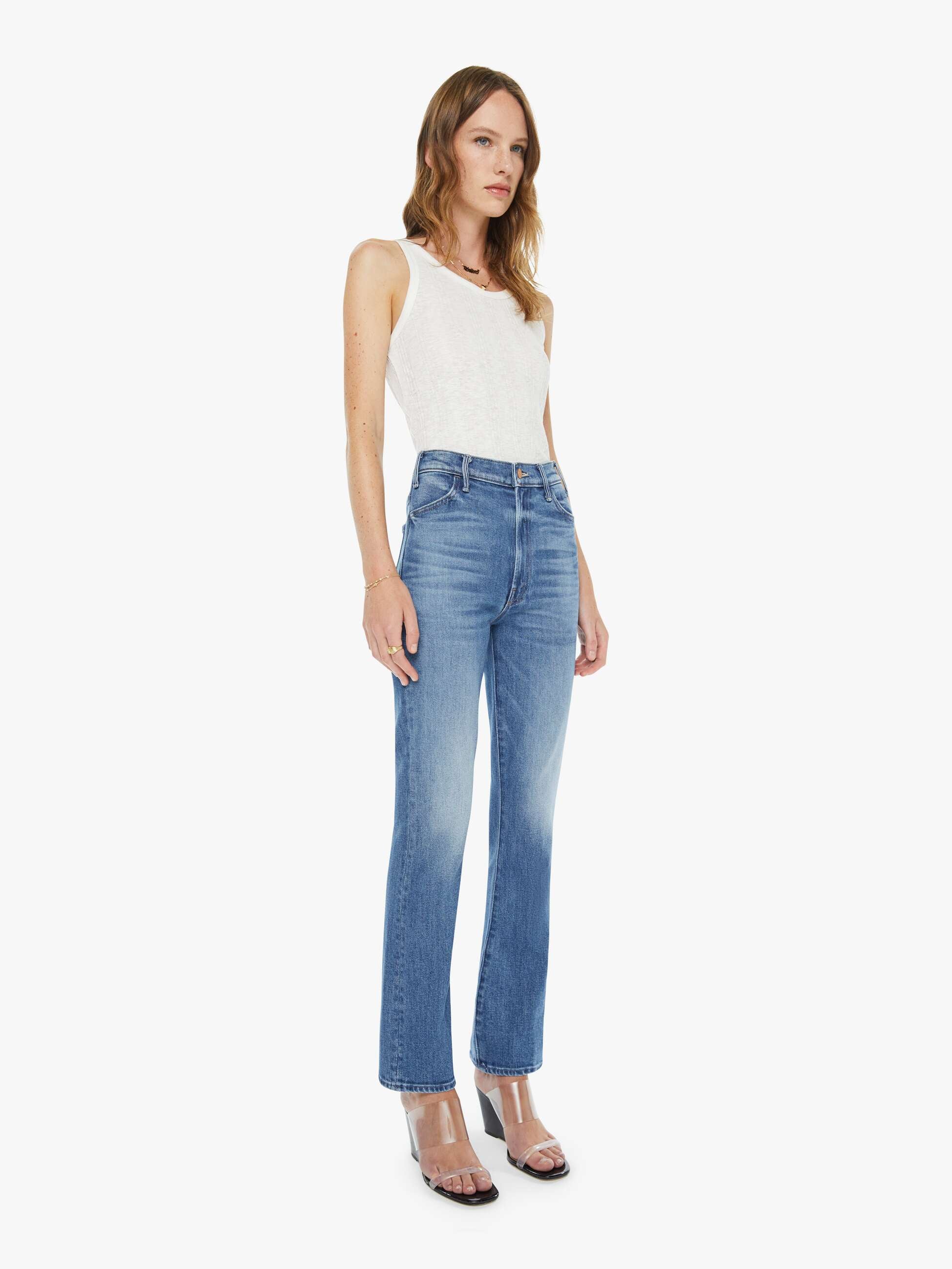 Women The Hustler Flood | Mother Denim All Your Eggs In One Basket