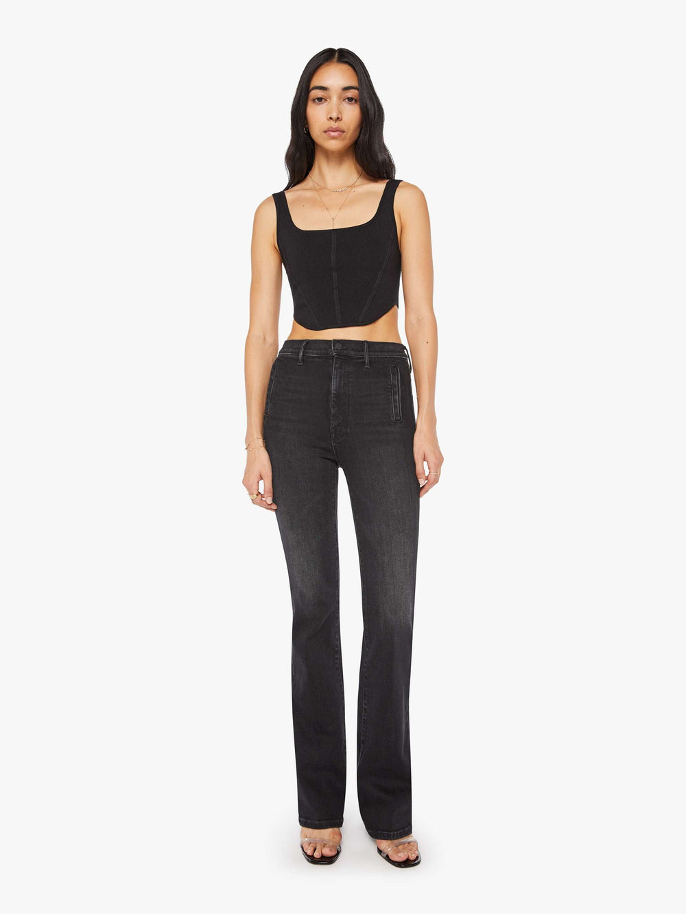 Women The Drama | Mother Denim Spiked Hair Art Flair