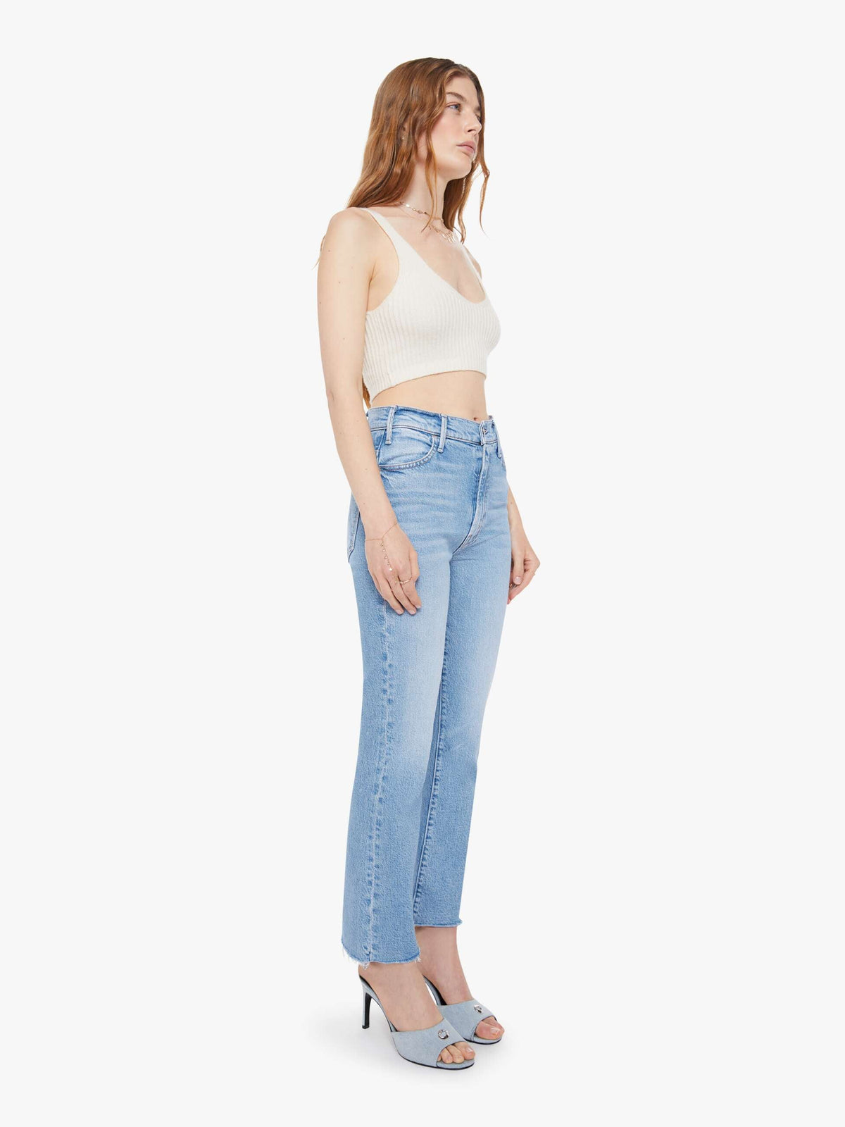 Women The Hustler Ankle Fray | Mother Denim Sow Surreal