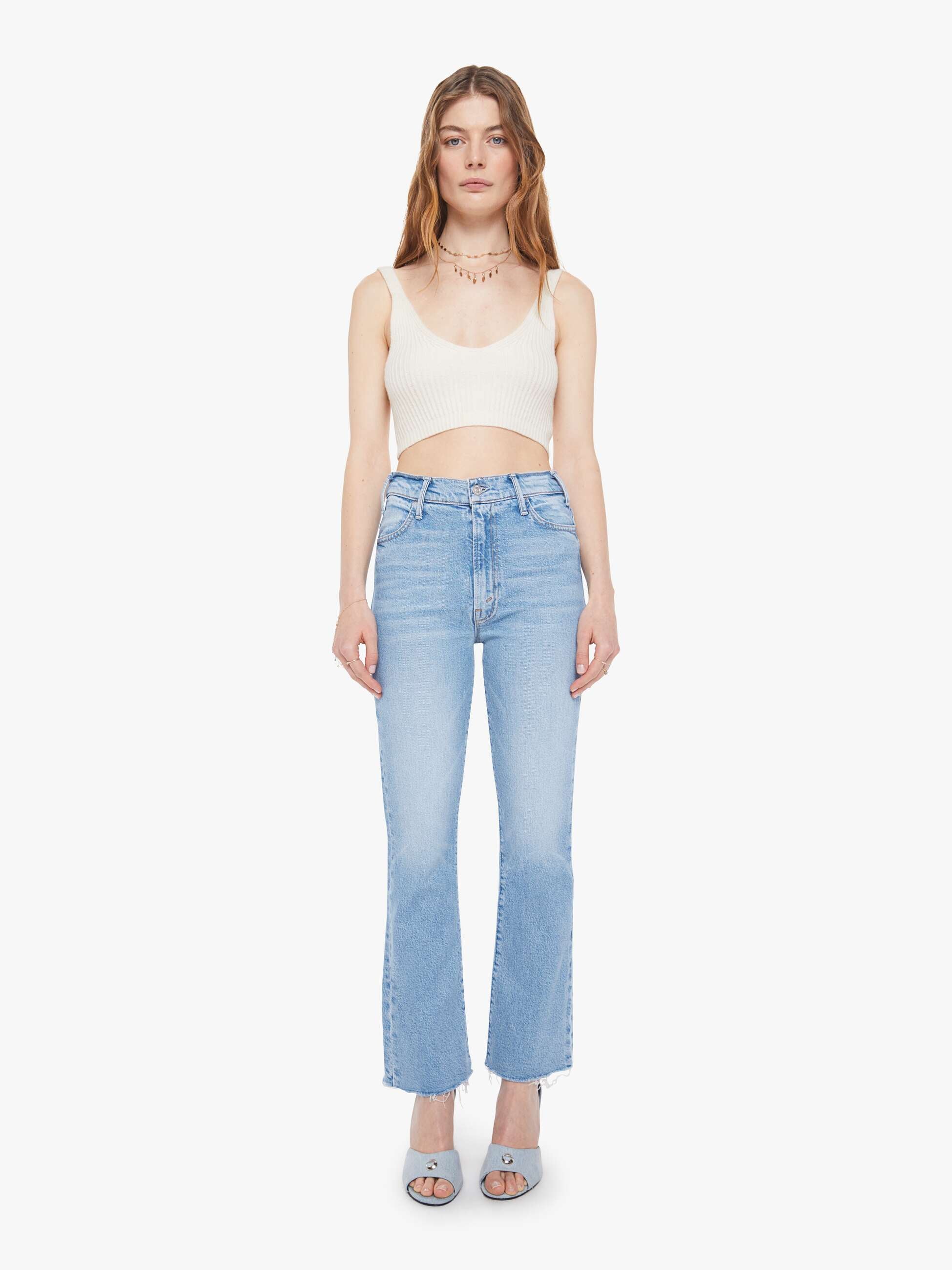 Women The Hustler Ankle Fray | Mother Denim Sow Surreal