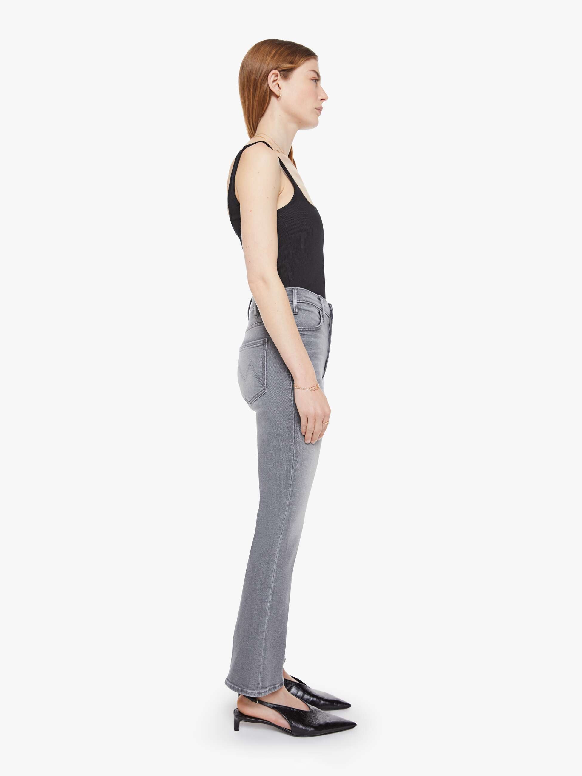 Women The Hustler Ankle | Mother Denim Grey