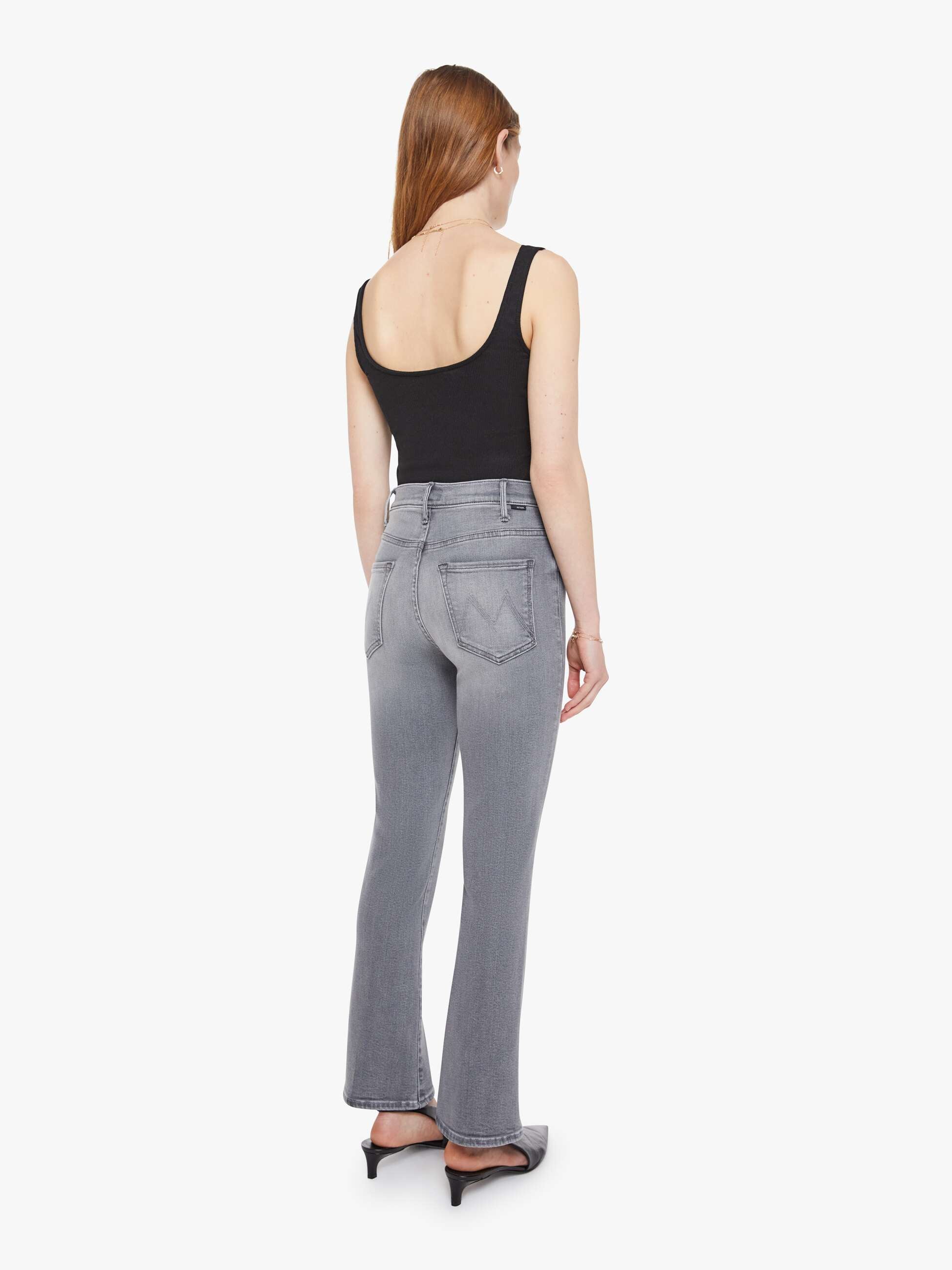 Women The Hustler Ankle | Mother Denim Grey