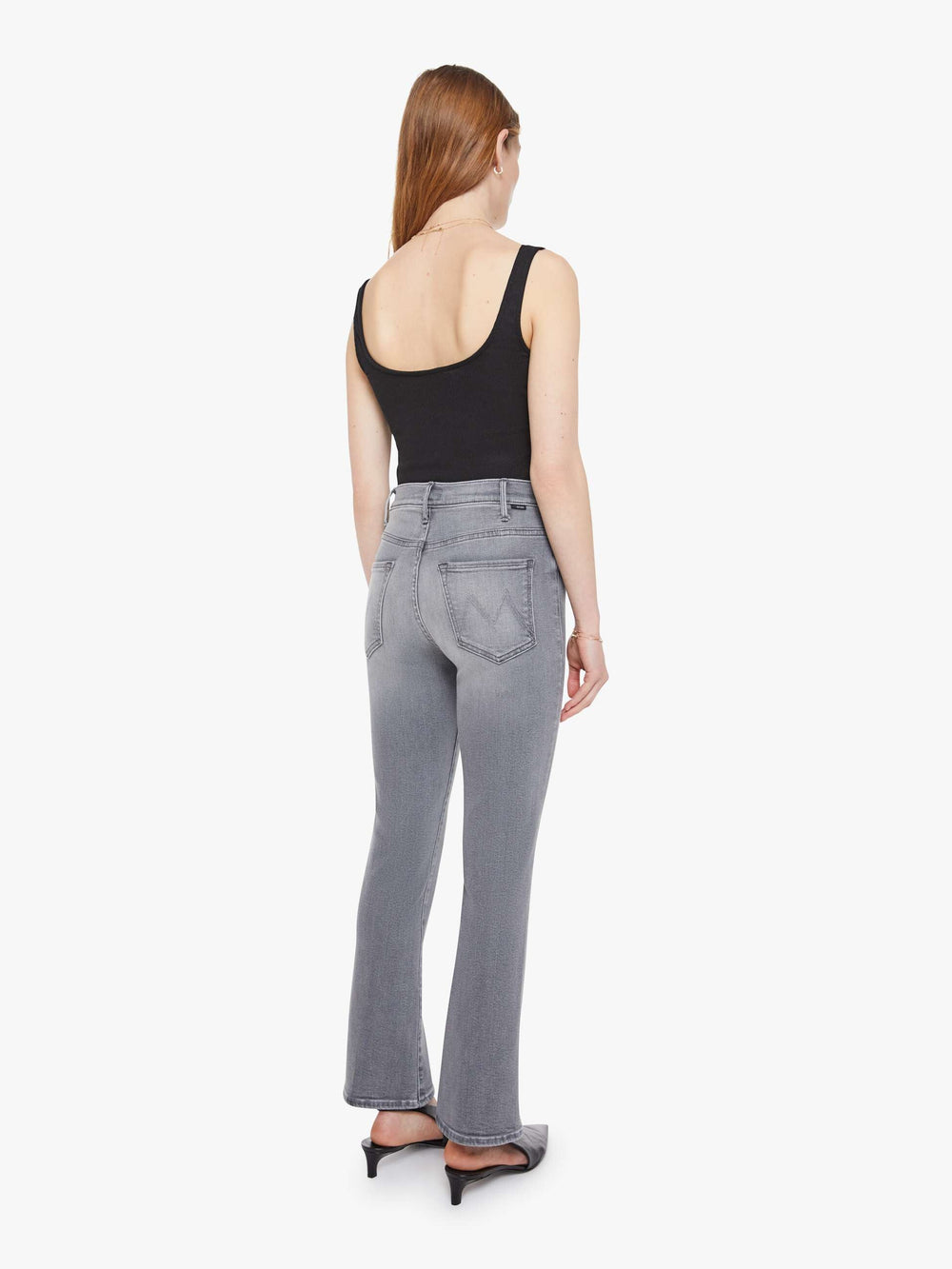 Women The Hustler Ankle | Mother Denim Grey