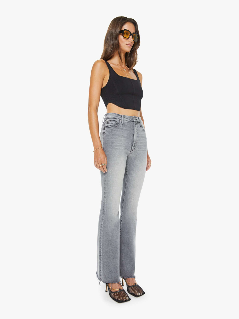 Women High Waisted Weekender Fray | Mother Denim Catch Me Outside