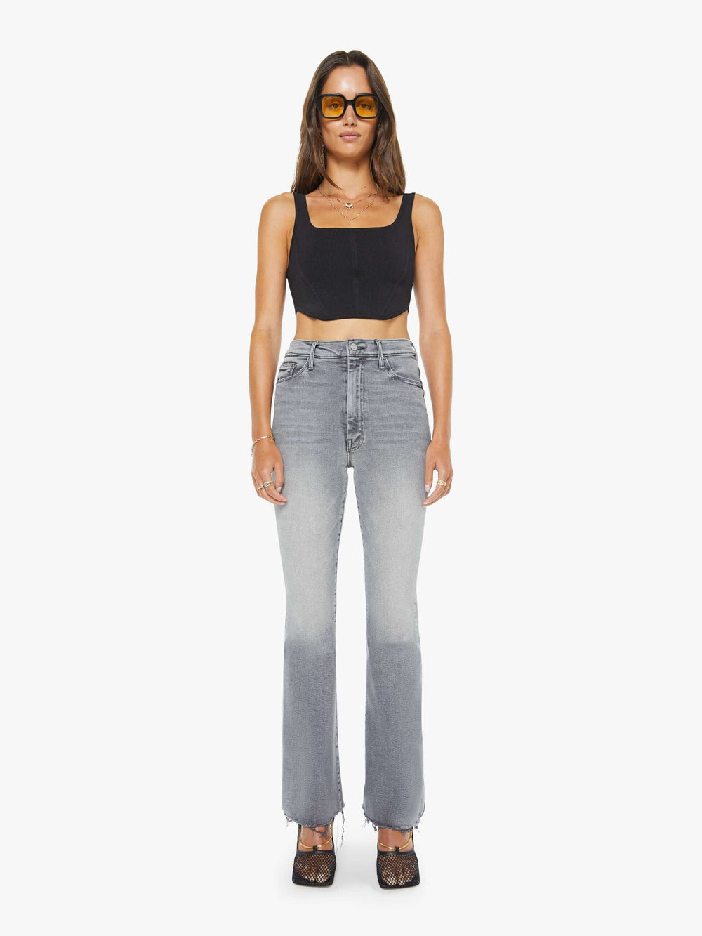 Women High Waisted Weekender Fray | Mother Denim Catch Me Outside