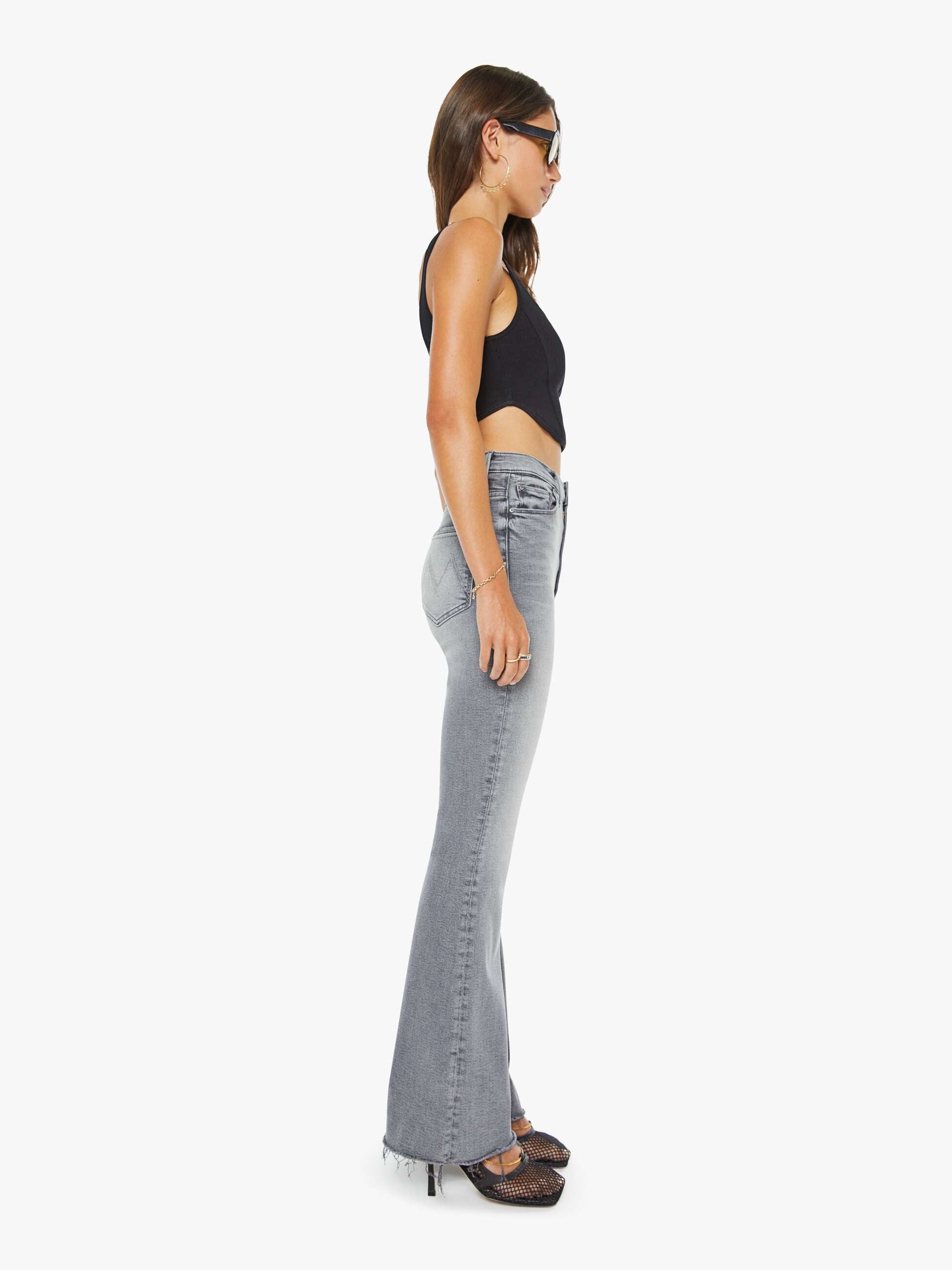 Women High Waisted Weekender Fray | Mother Denim Catch Me Outside