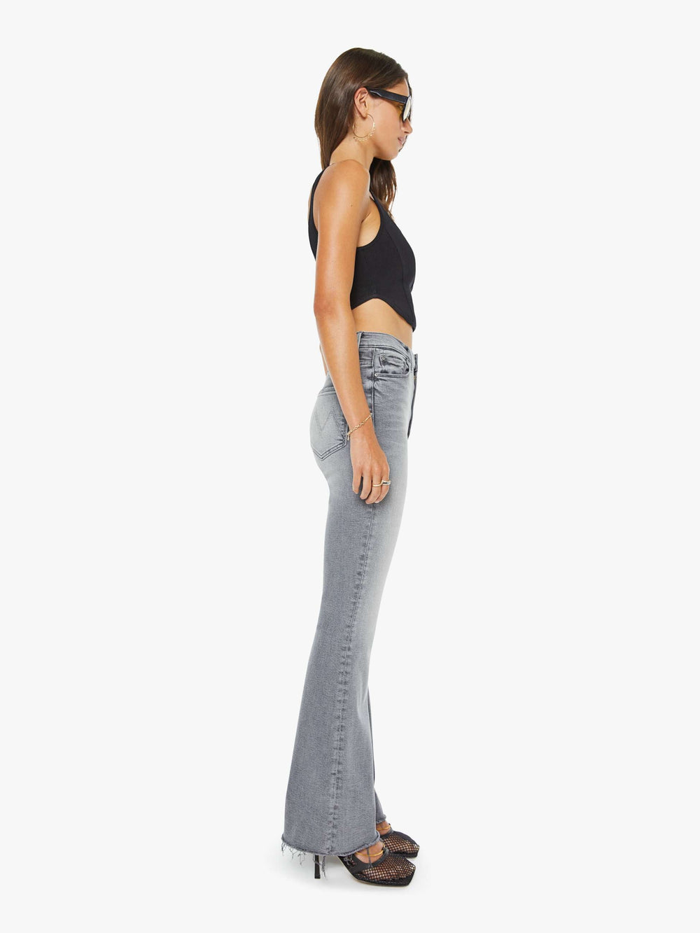 Women High Waisted Weekender Fray | Mother Denim Catch Me Outside