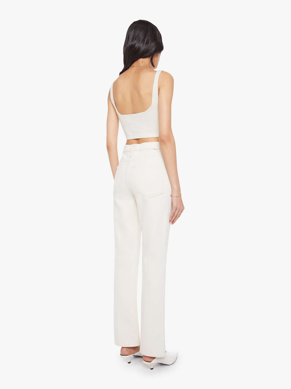 Women The Scooter Skimp | Mother Denim White (Natural)