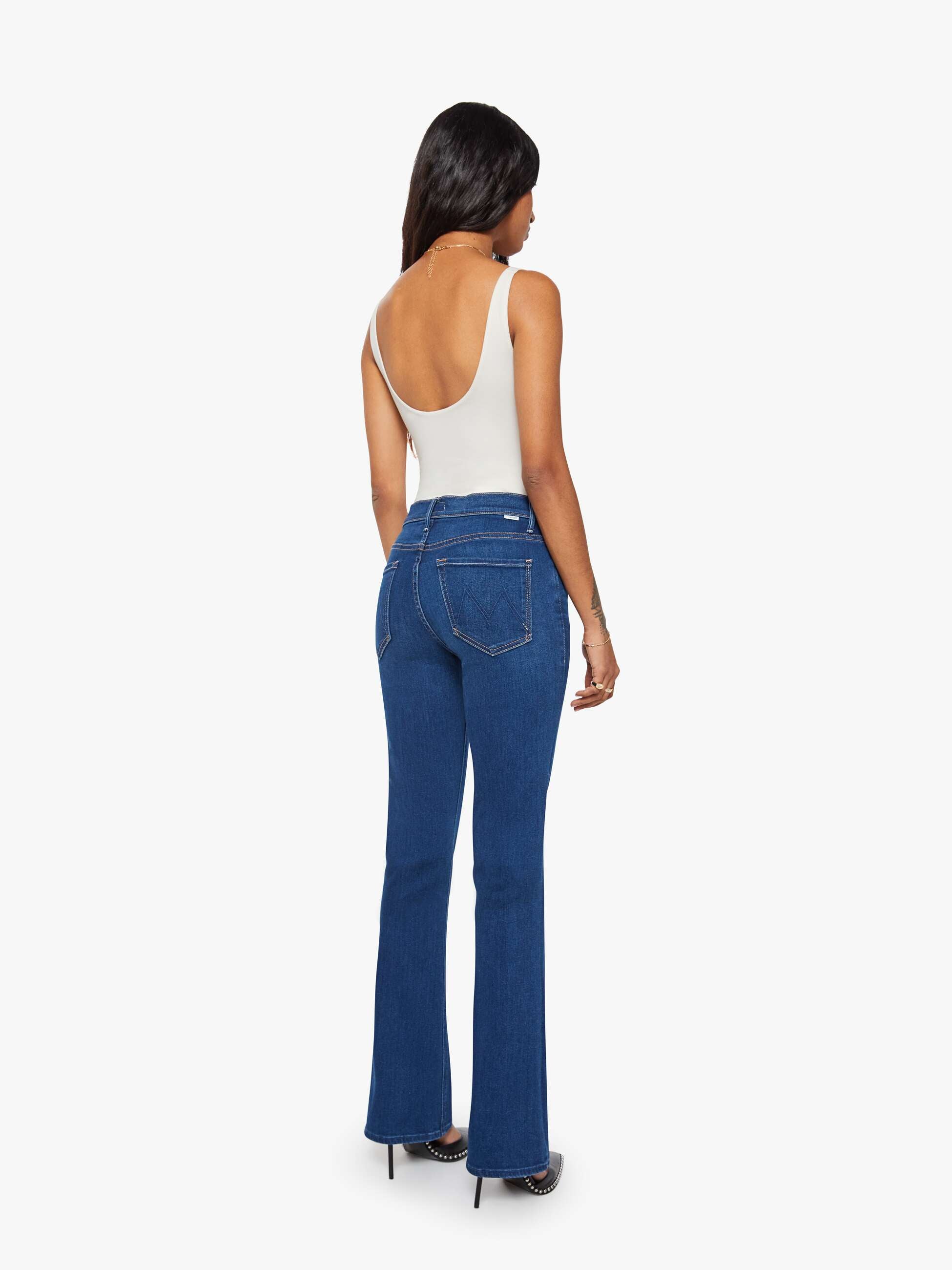 Women PETITES The Lil Runaway | Mother Denim Blue (Navy)