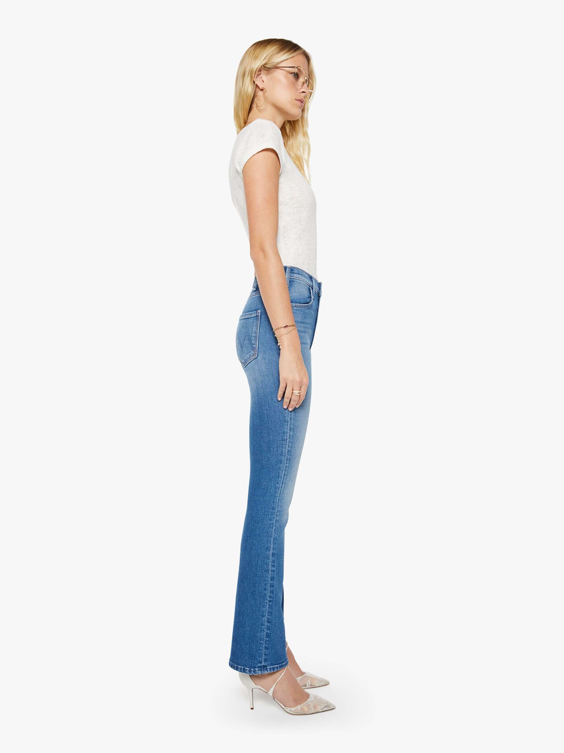 Women The Hustler Skimp | Mother Denim Kissing The Caddy
