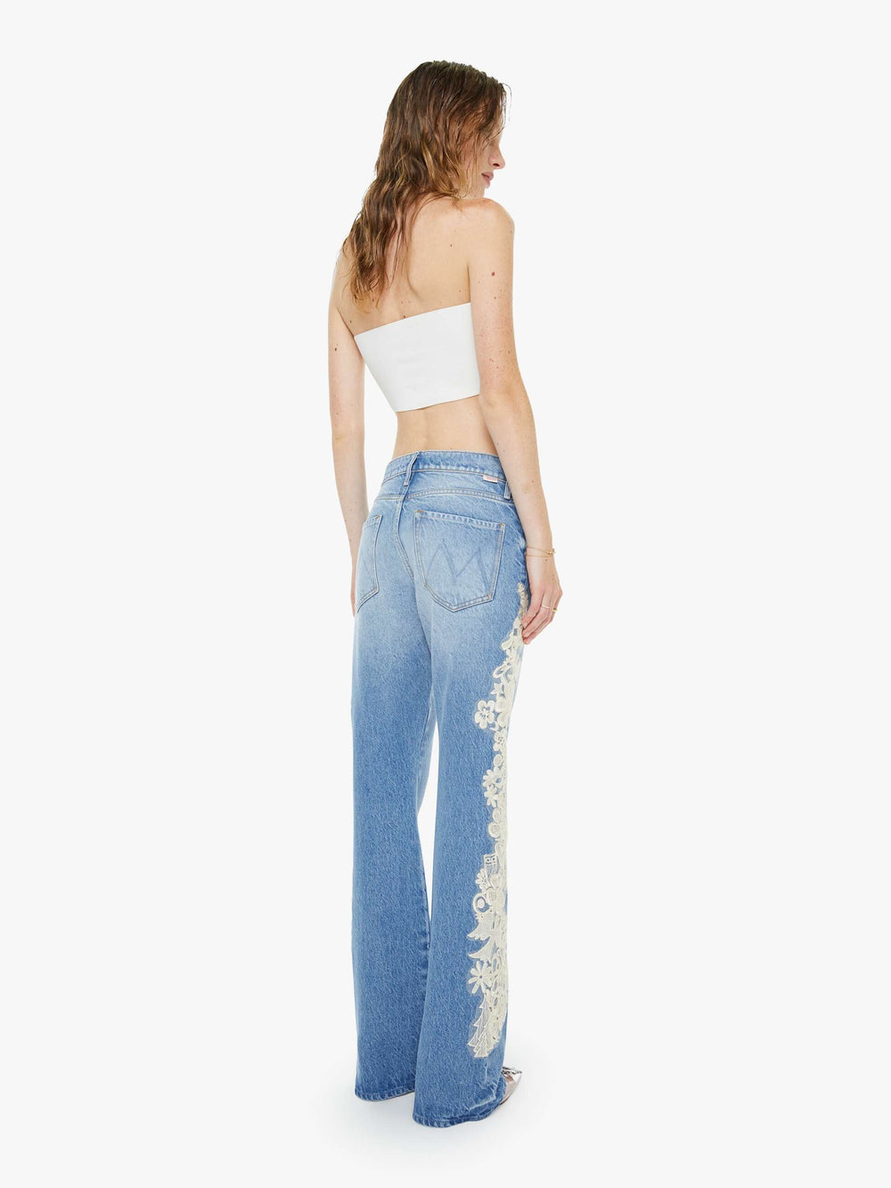 Women SNACKS! The Chomp Heel | Mother Denim Wish Bone