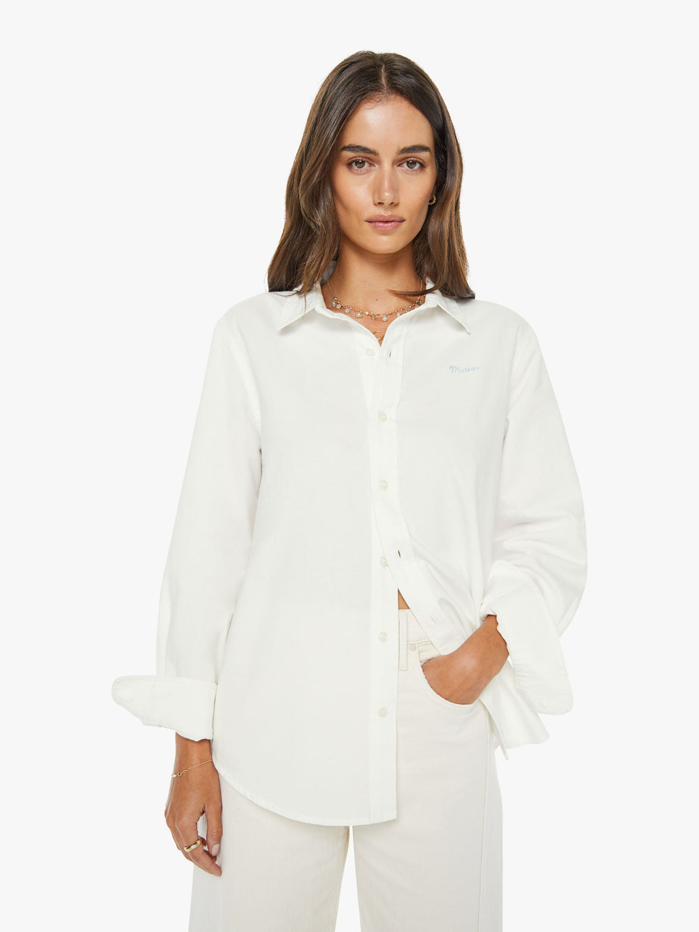 Women The Insider Crop Step Fray | Mother Denim Blue (Light-Pastel)