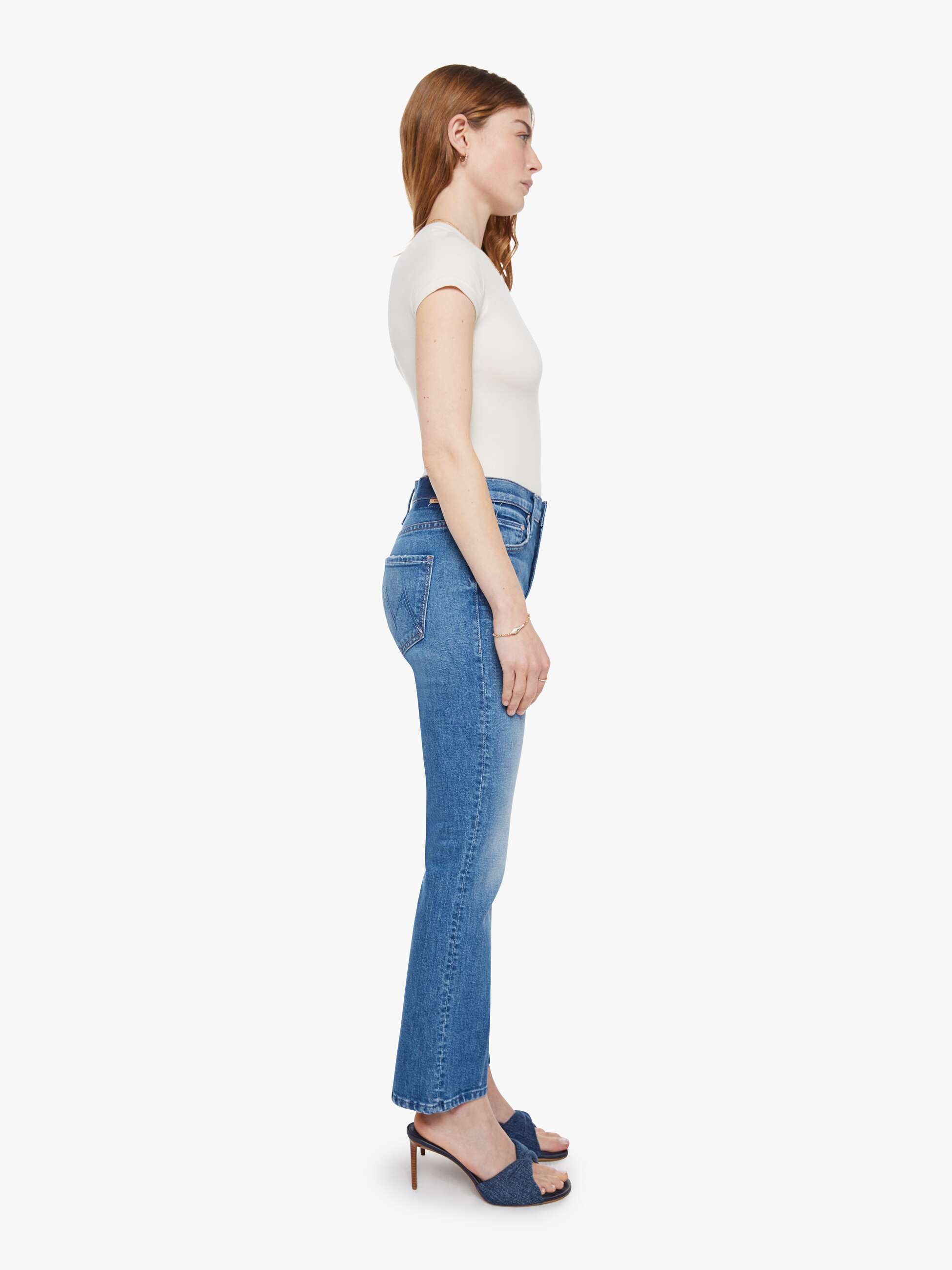 Women The Insider Ankle | Mother Denim Blue (Medium)