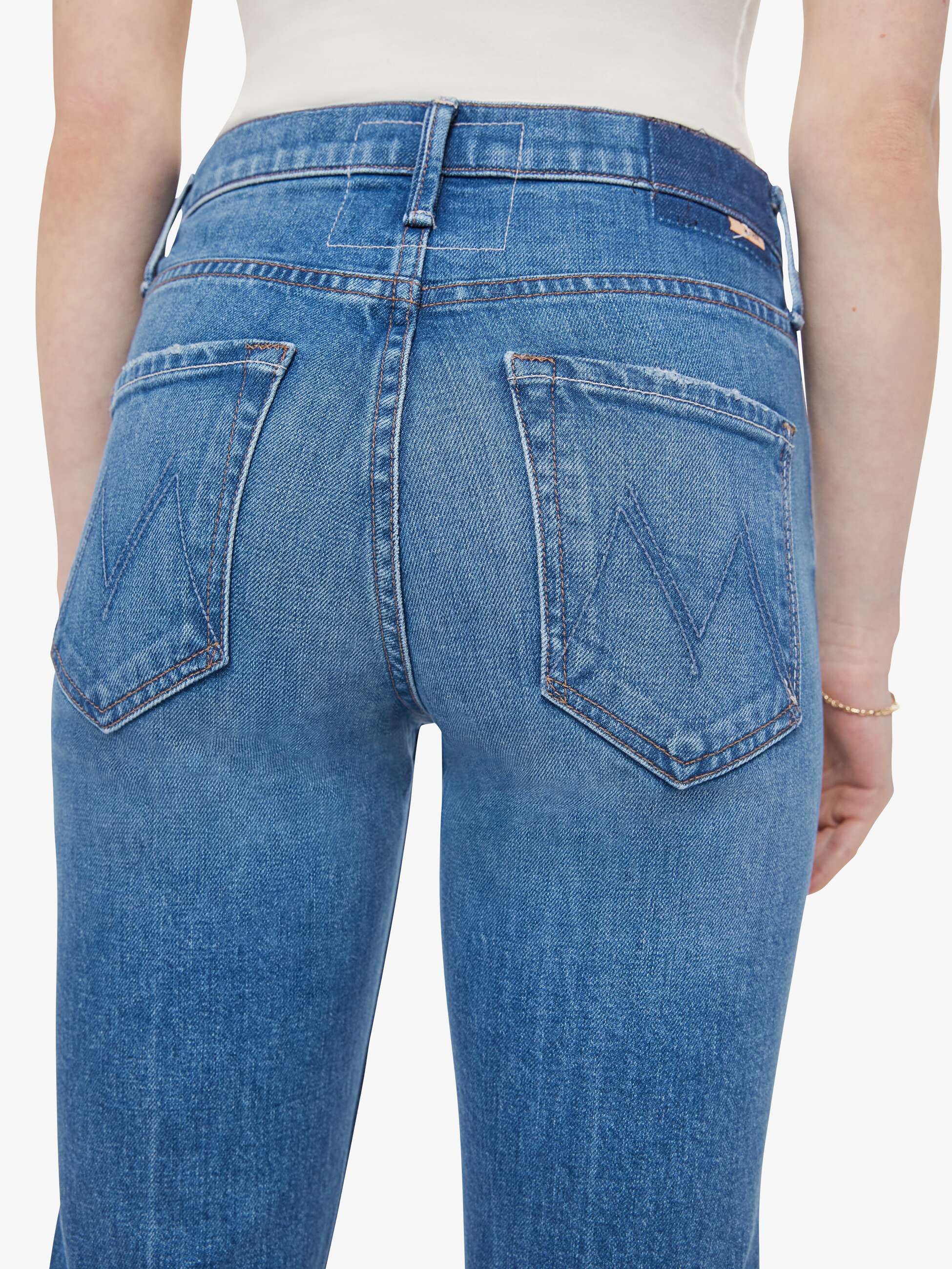 Women The Insider Ankle | Mother Denim Blue (Medium)