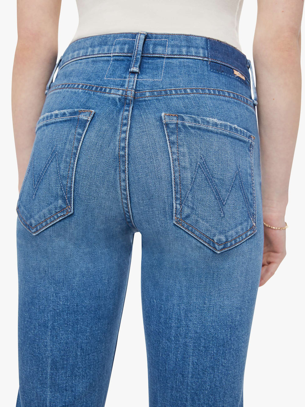 Women The Insider Ankle | Mother Denim Blue (Medium)