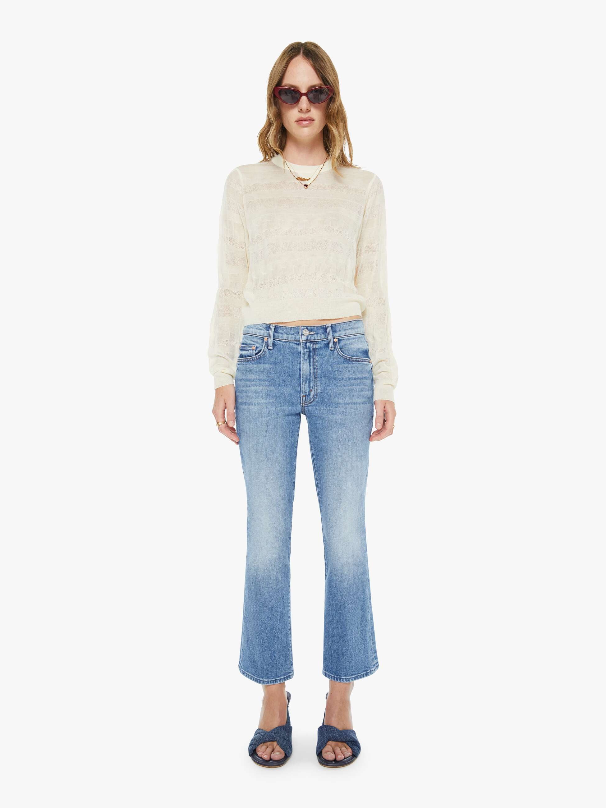 Women The Outsider Flood | Mother Denim Heads Or Tails