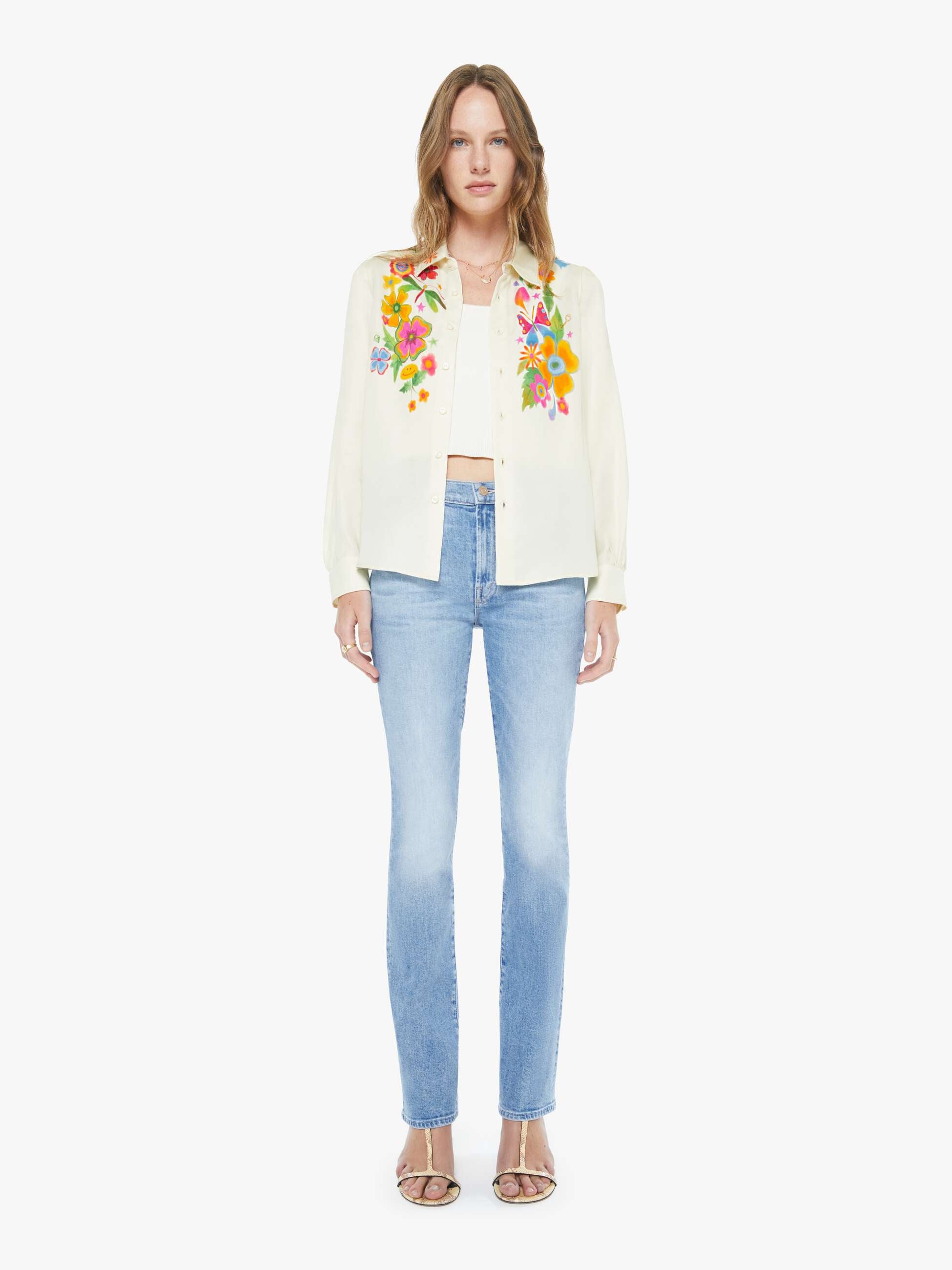 Women The Insider Skimp | Mother Denim Blue (Light-Pastel)