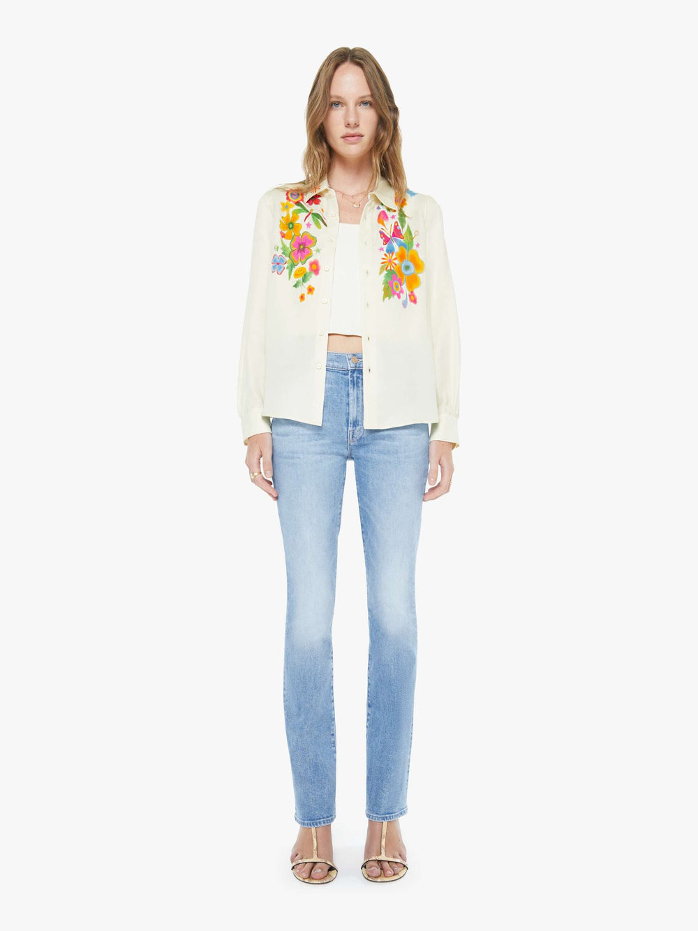 Women The Insider Skimp | Mother Denim Blue (Light-Pastel)