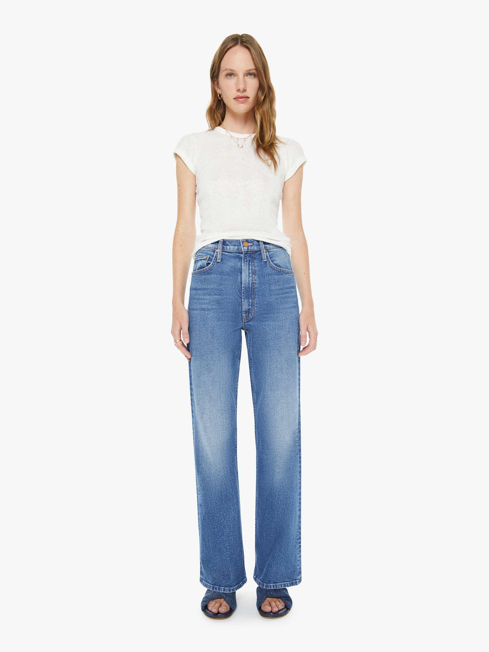 Women High Waisted Bookie Sneak | Mother Denim Knick Knack Paddy Whack