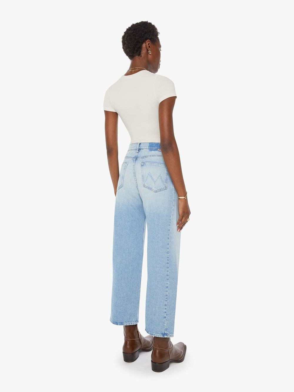 Women The Half-Pipe Ankle | Mother Denim Blue (Medium)